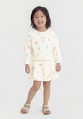 BOXY CREW SET - A-line skirt - new off white