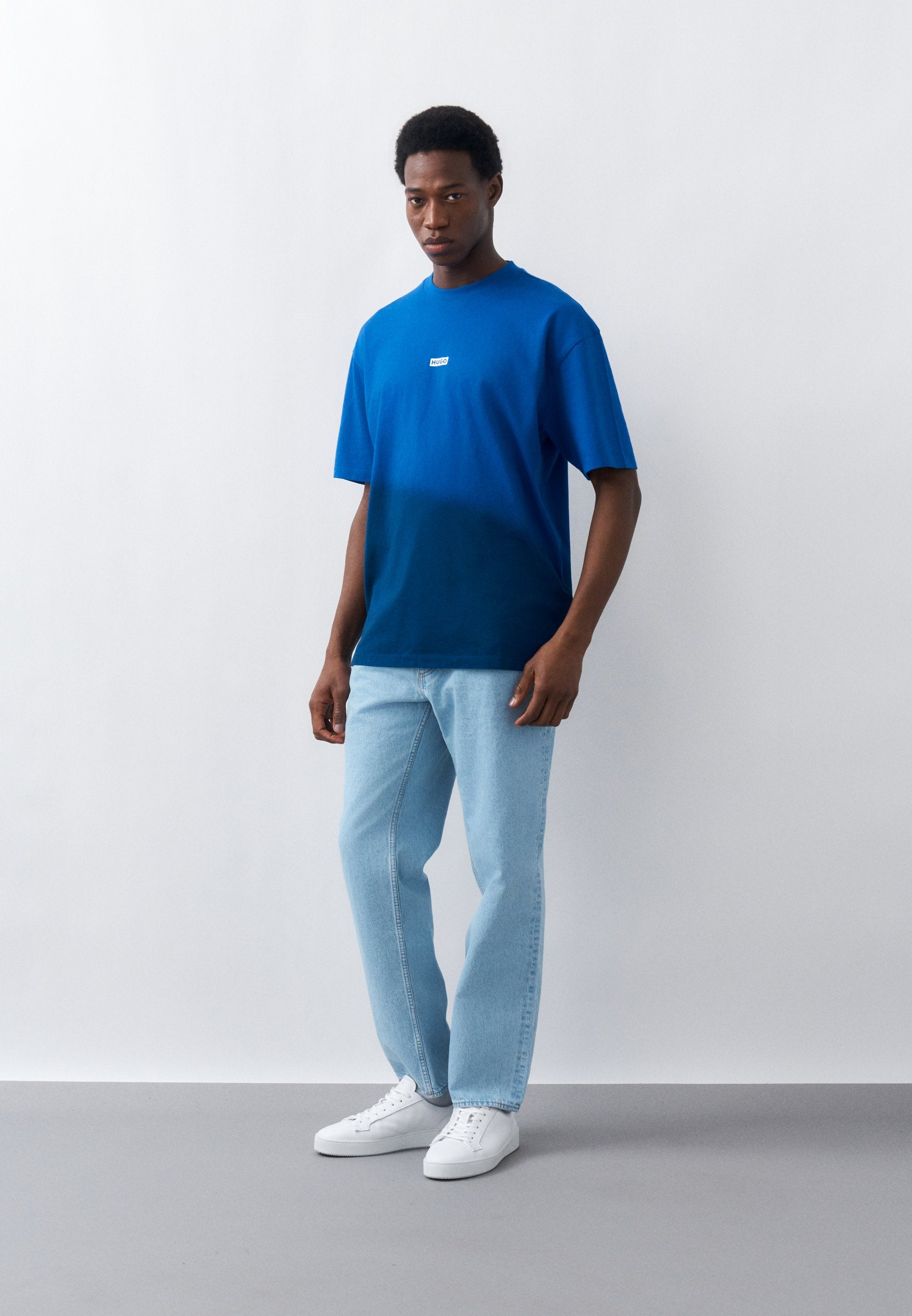 NALONO - Print T-shirt - blue