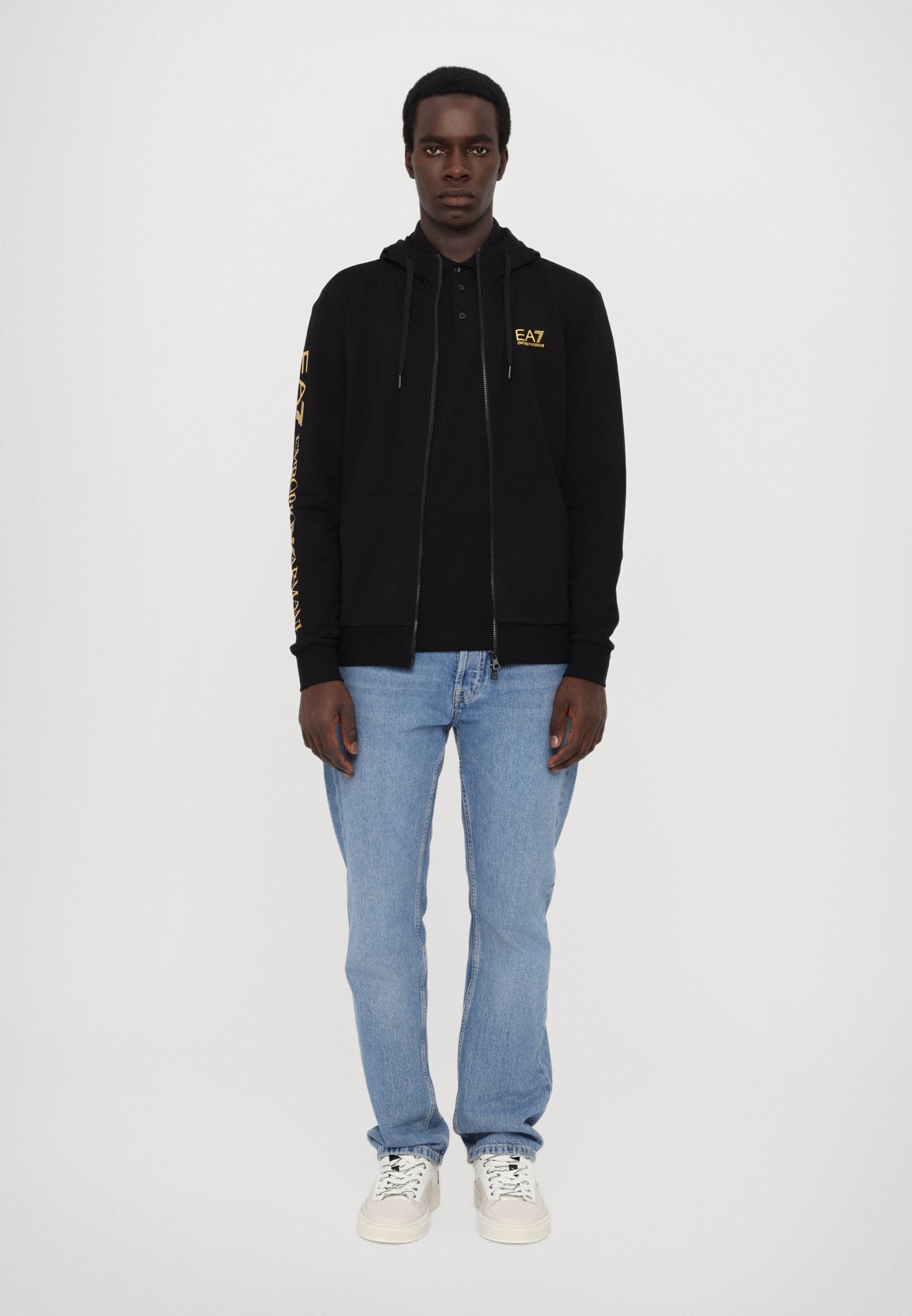 UNISEX - Hoodie - black/gold