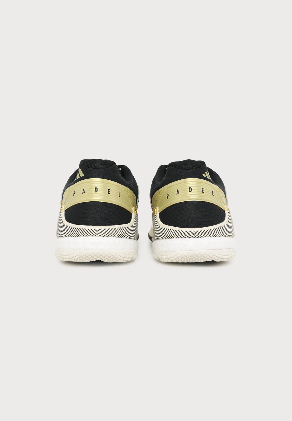 CRAZYQUICK BOOST PADEL - Padel shoes - off white/core black/gold metallic