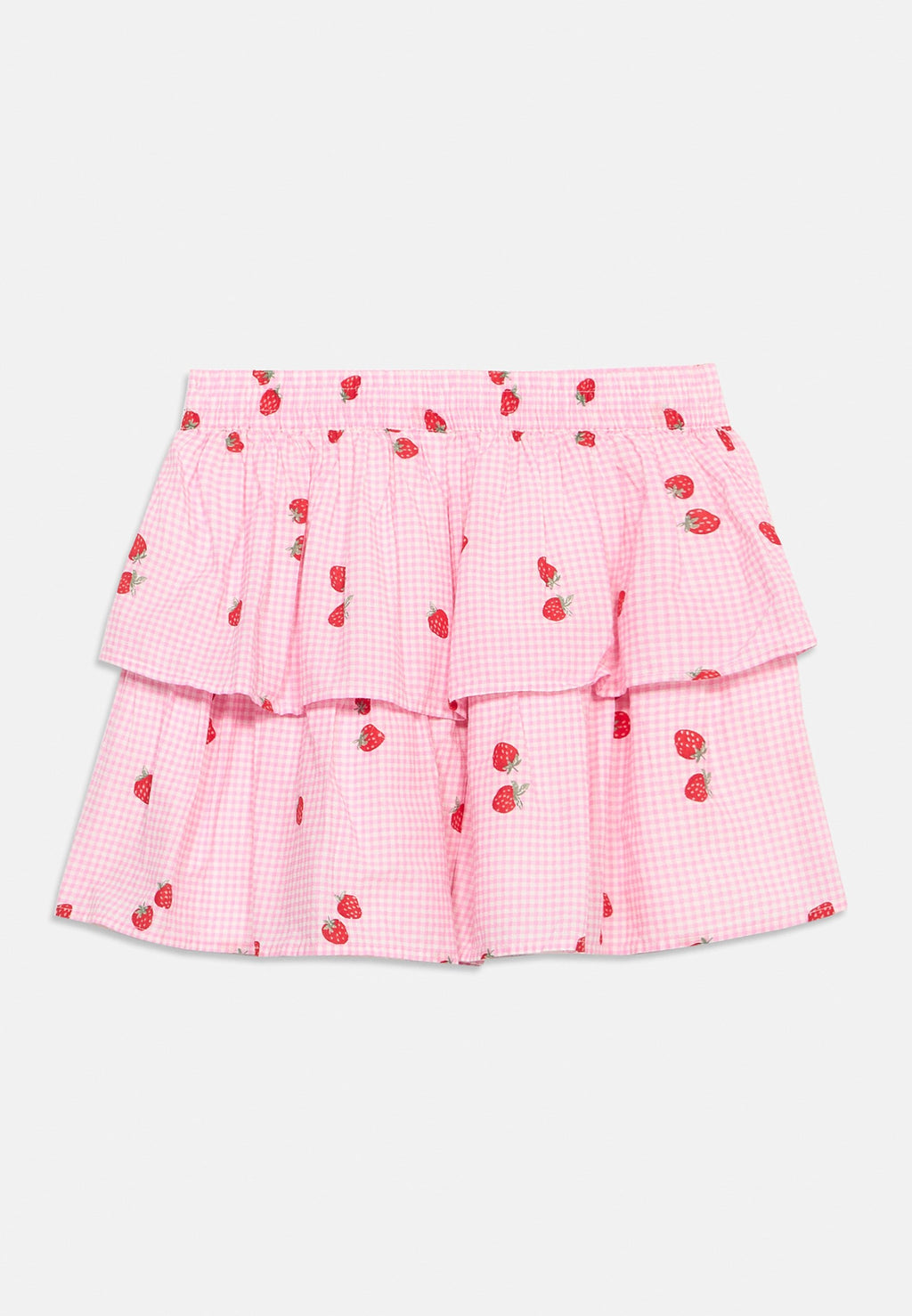 TIERED SKIRT - Mini skirt - pink