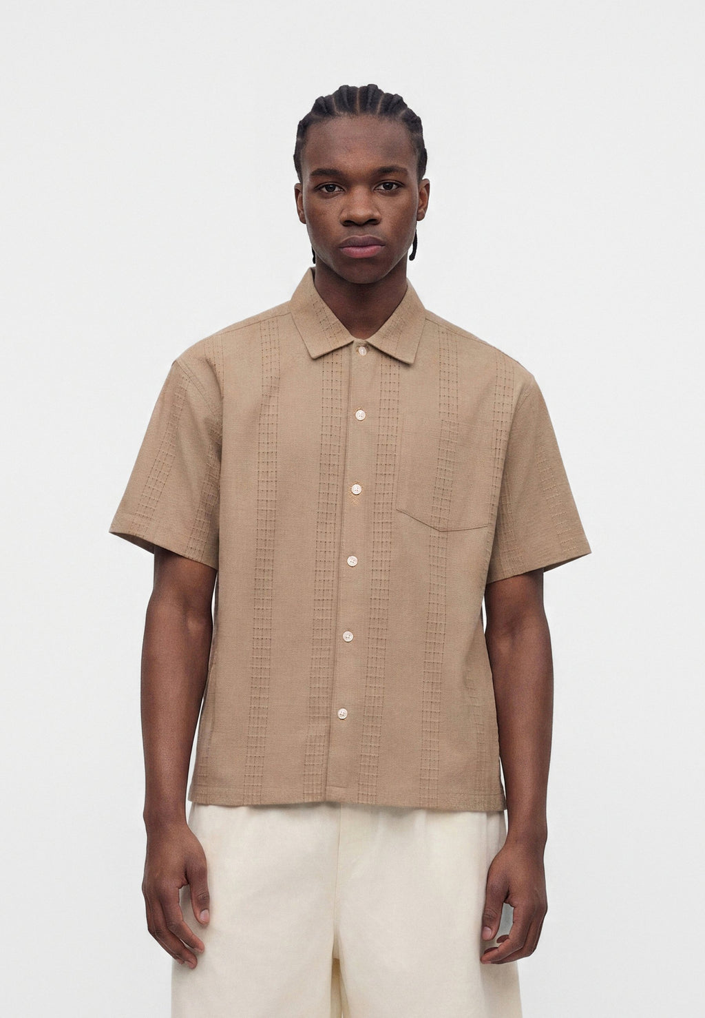 JORMENTON OPEN SHIRT - Shirt - vintage khaki