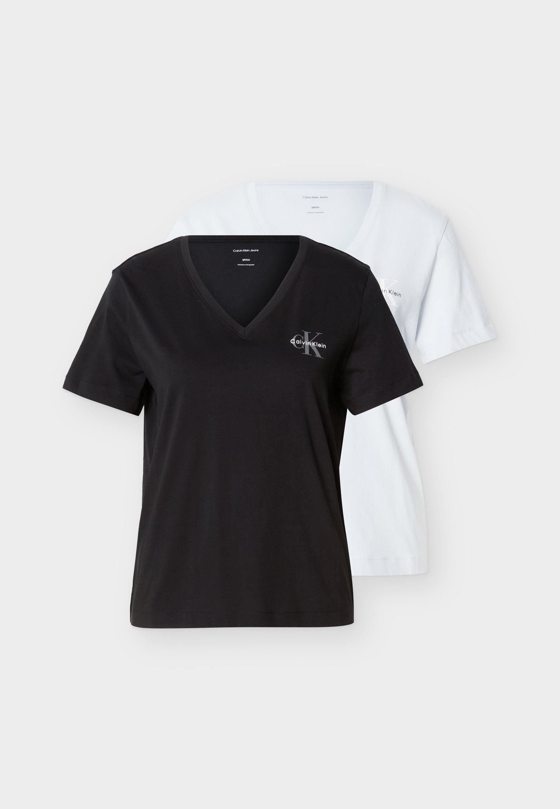 MONOLOGO TEE 2 PACK - Basic T-shirt - plein air/black