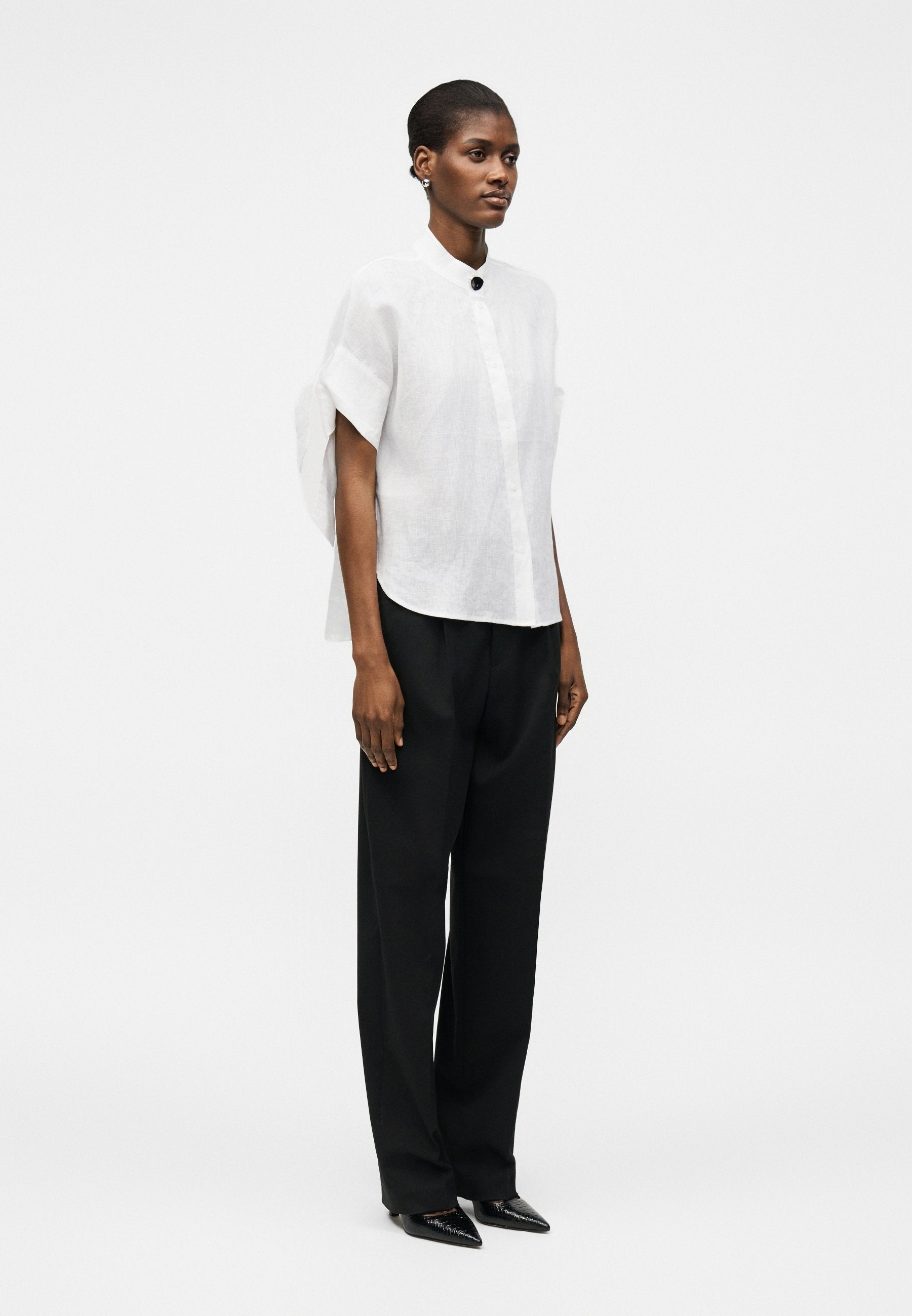 Button-down blouse - optic white