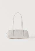LOGO GLOSSY BAULETTO - Handbag - white alyssum