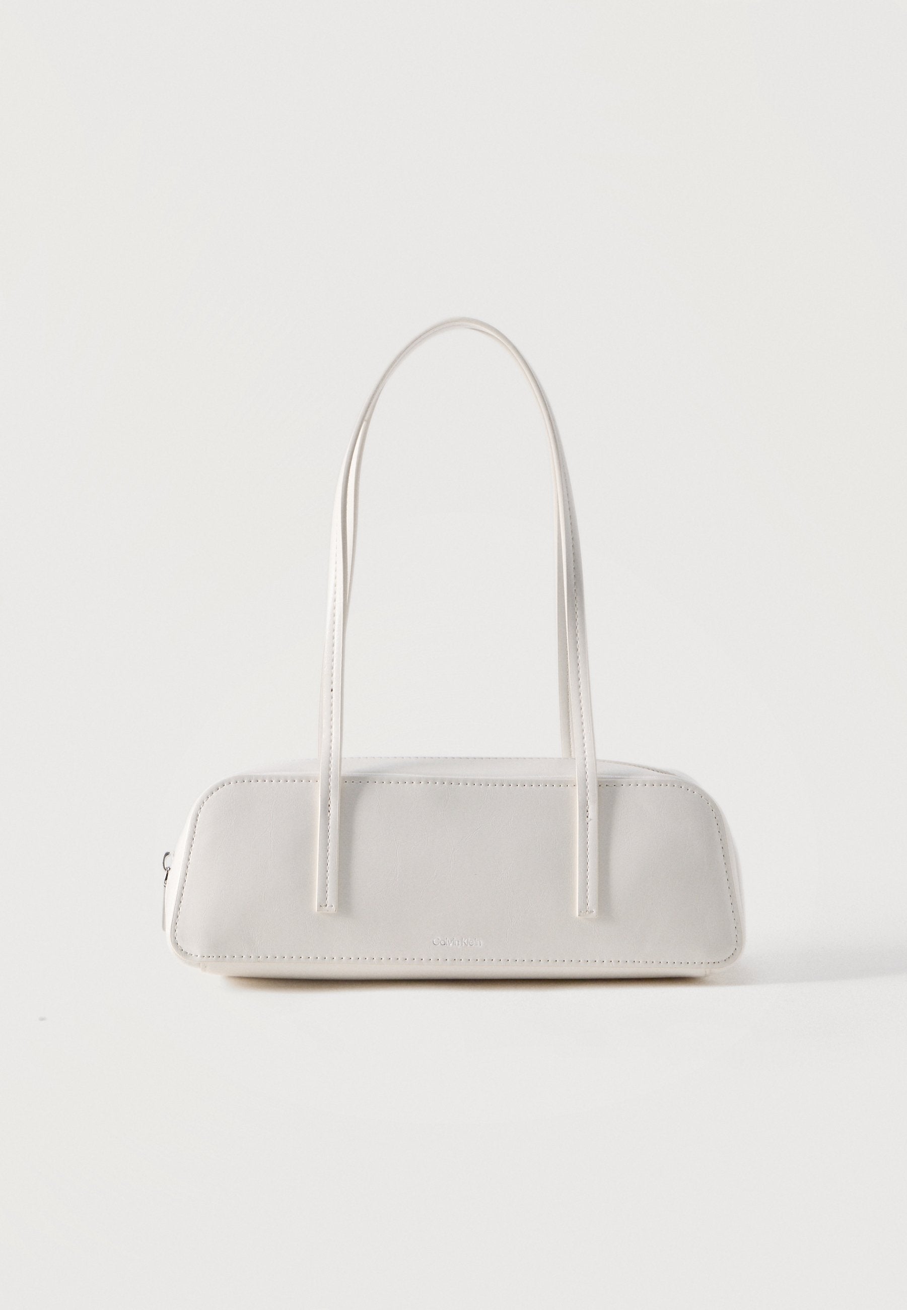 LOGO GLOSSY BAULETTO - Handbag - white alyssum