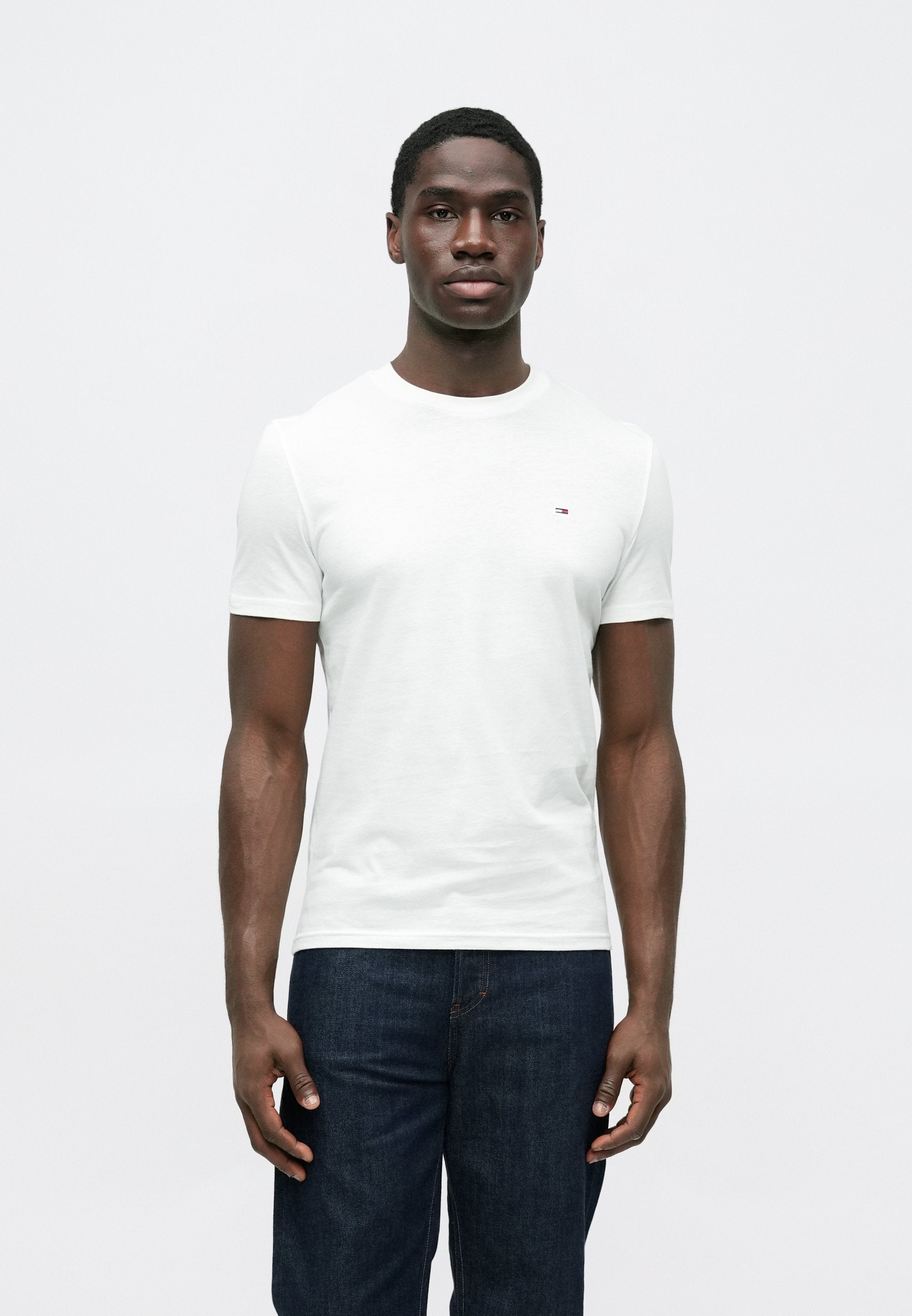 SLIM TEE 2 PACK - Basic T-shirt - ecru/dark night navy