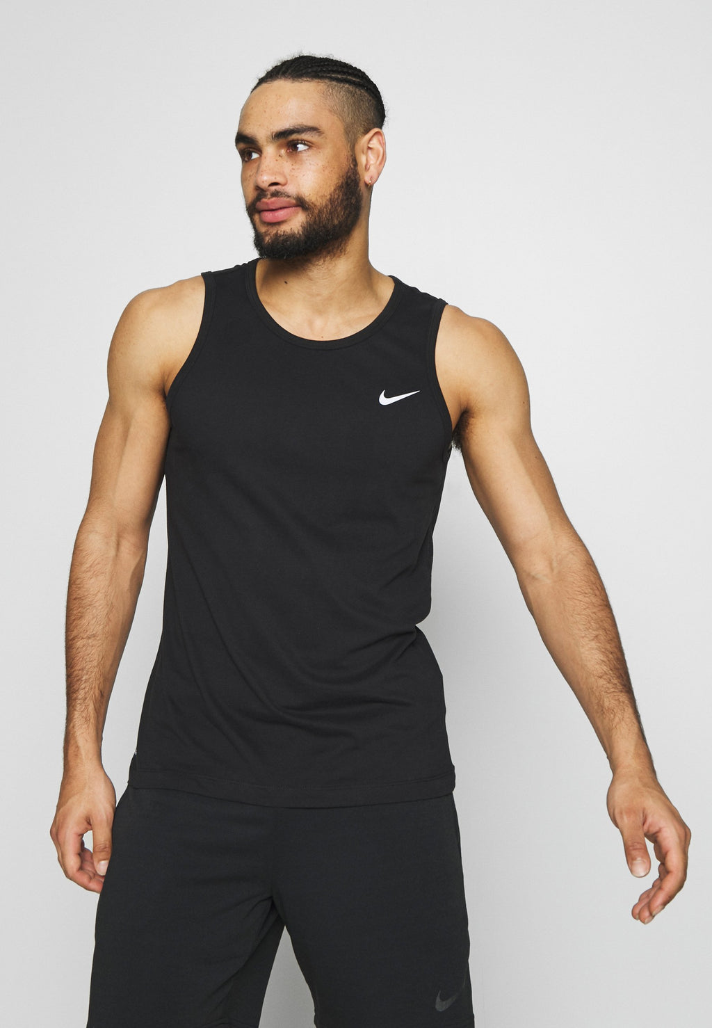 TANK SOLID - Top - black /white