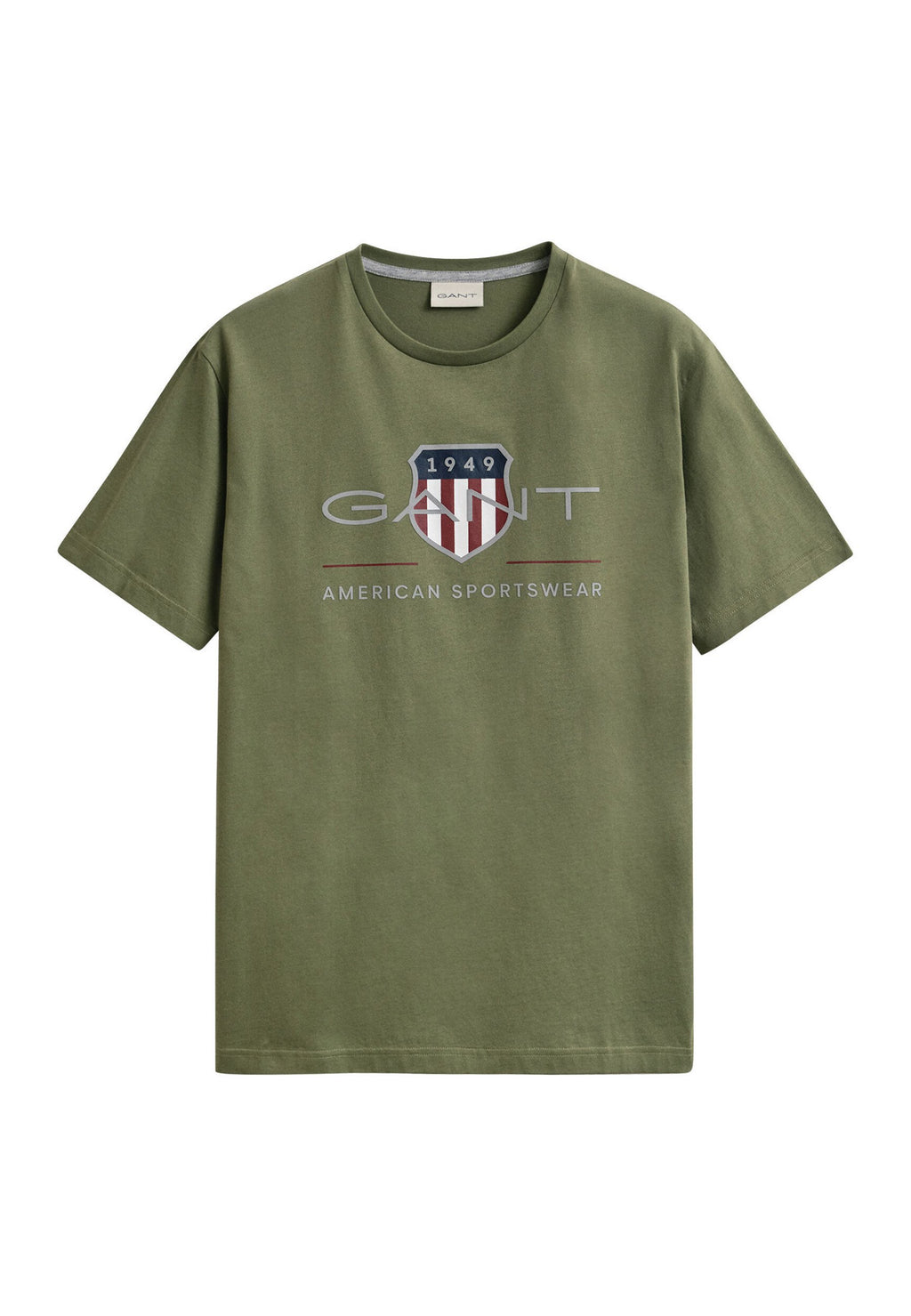 REG ARCHIVE SHIELD SS T-SHIRT - قميص مطبوع - أخضر أعشاب جاف