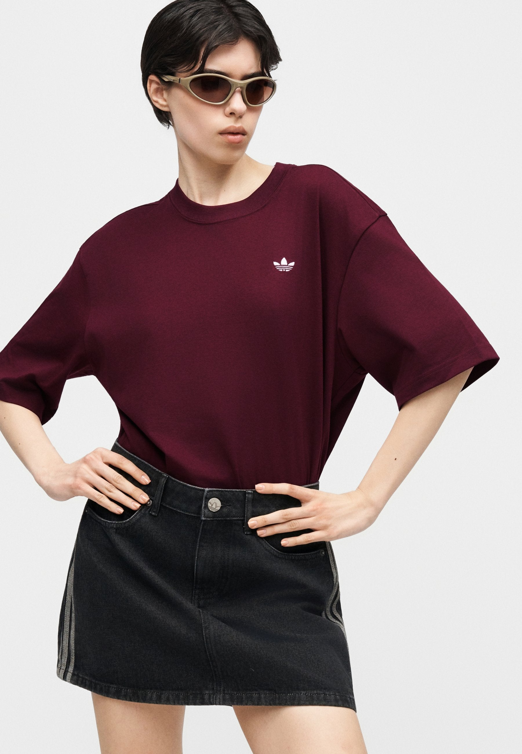 ESS TEE OS - Basic T-shirt - maroon