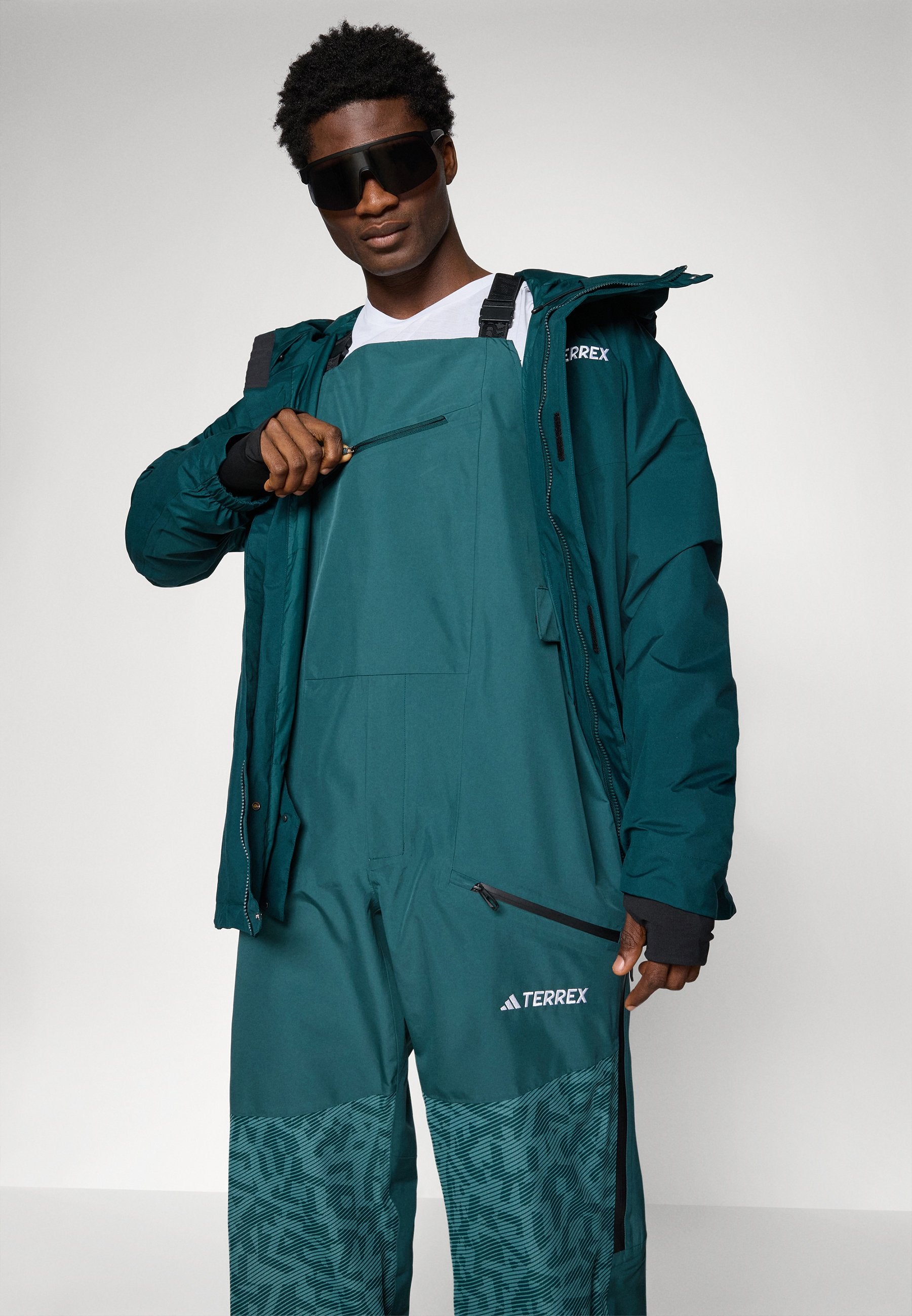 BIB - Ski pants - aurora ivy/preloved teal