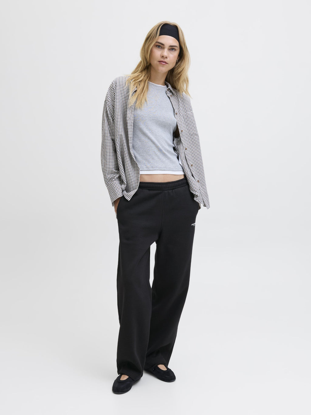 JXSTUDIO - Tracksuit bottoms - black/bright white