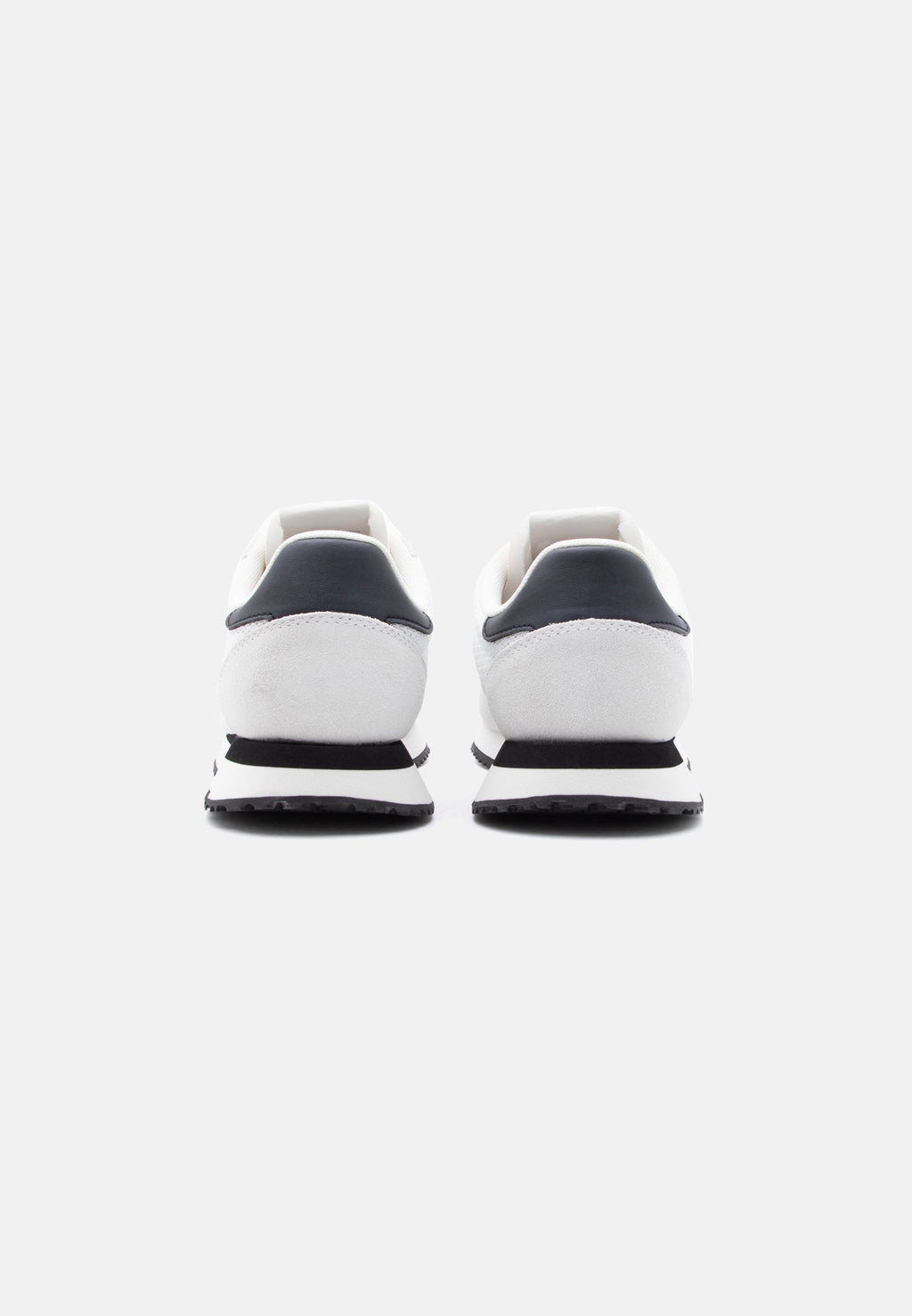 LOGO SUEDE CONTRAST HEEL TRAINERS - Trainers - ecru/black