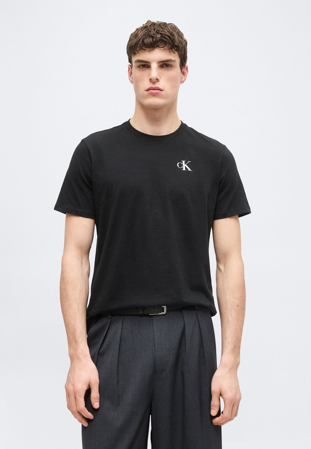 TEE CLASSIQUE À IMPRIMÉ AU DOS - T-shirt imprimé - black