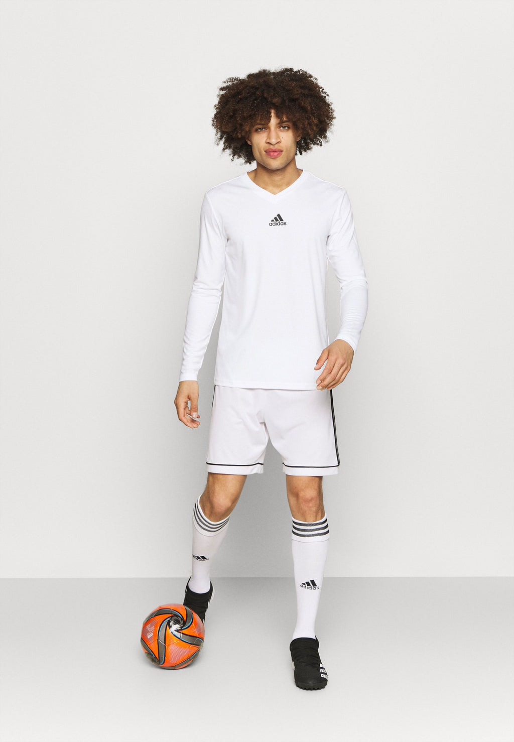 TEAM BASE TEE - Long sleeved top - white