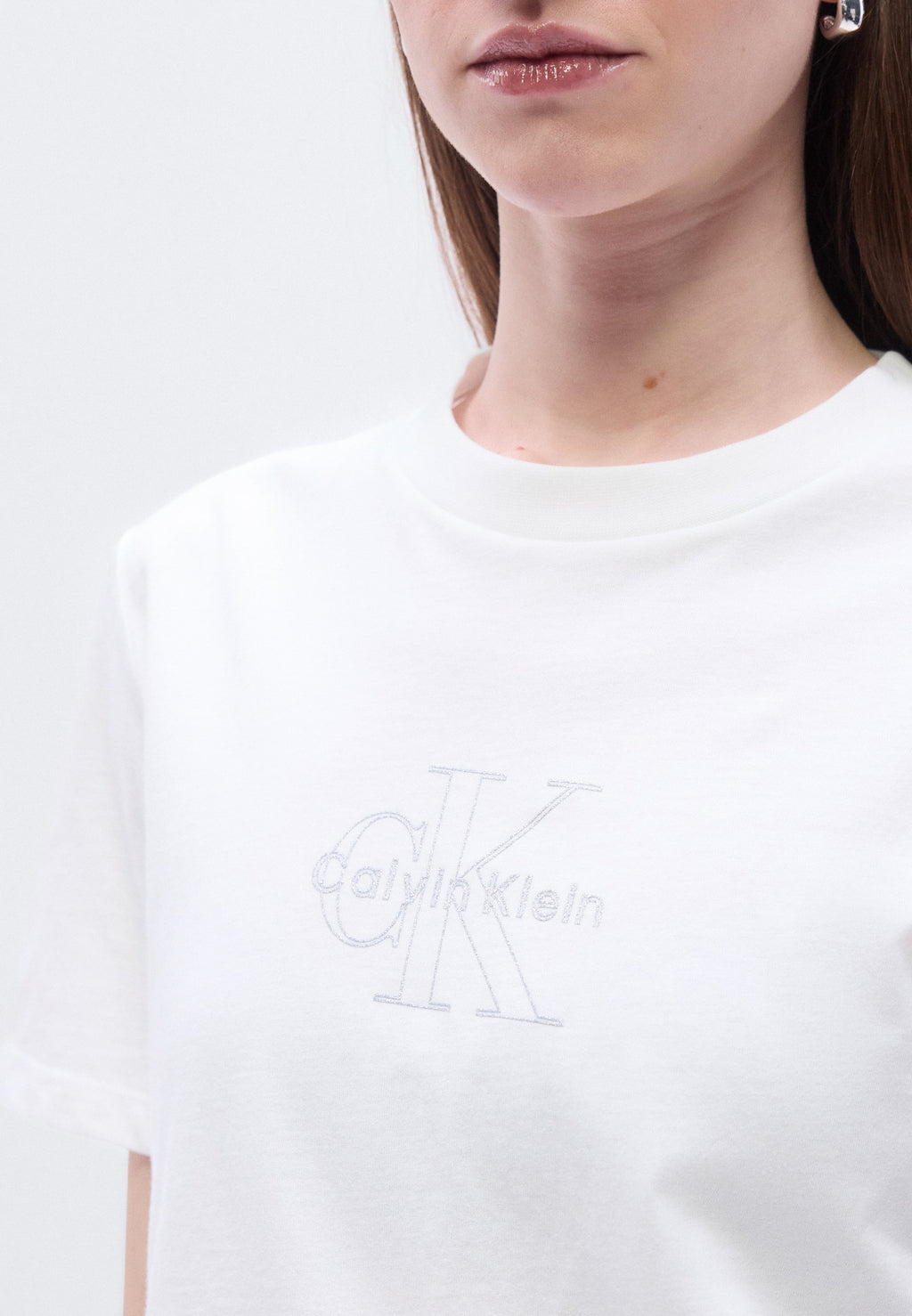MONOLOGO TEE - Print T-shirt - bright white