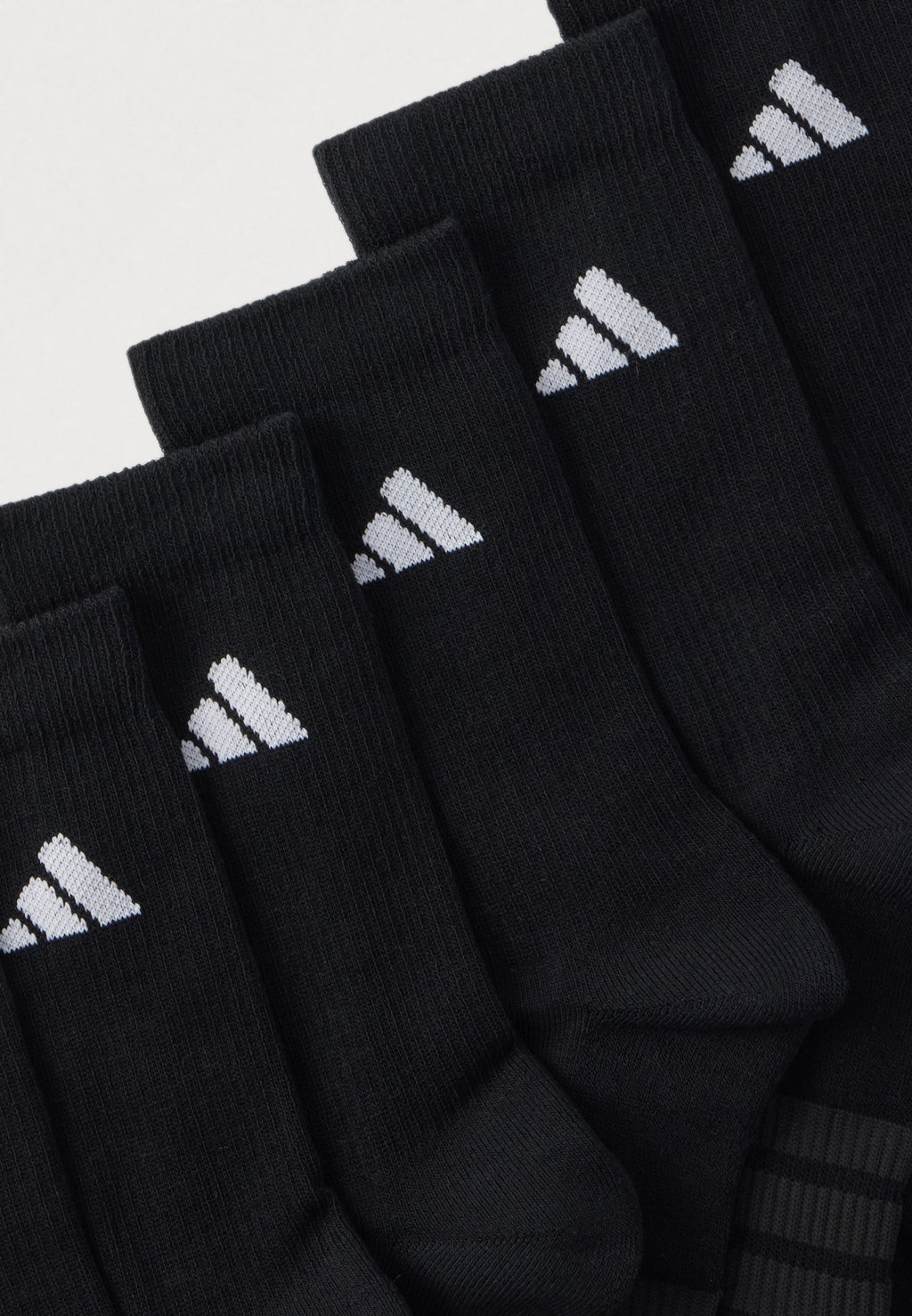 CUSHIONED CREW UNISEX 6 PACK - Sports socks - black/white