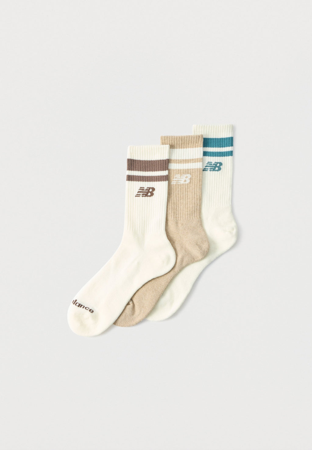 EVERYDAY MIDCALF UNISEX 3 PACK - Socks - stone/ off-white