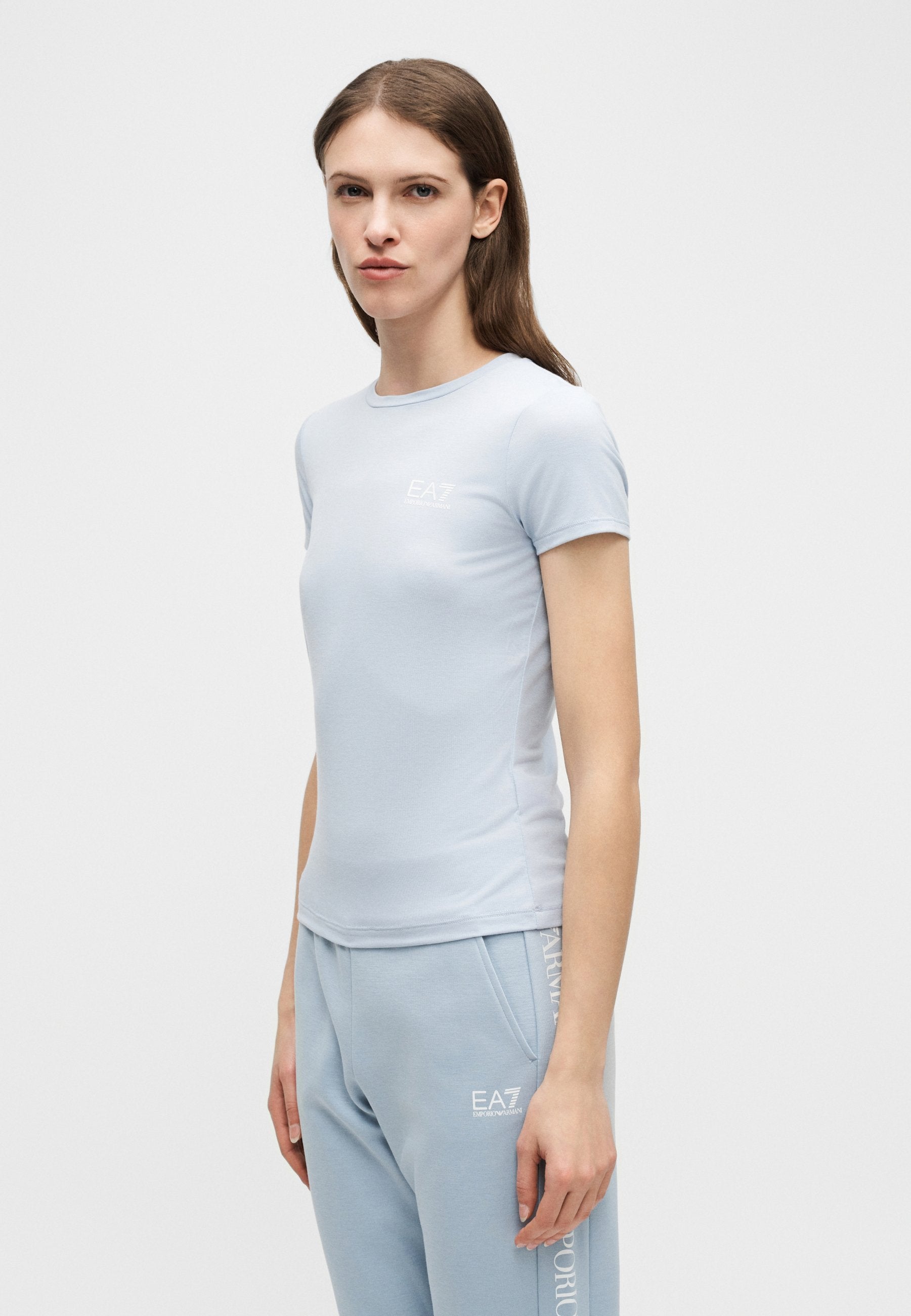 Print T-shirt - zen blue