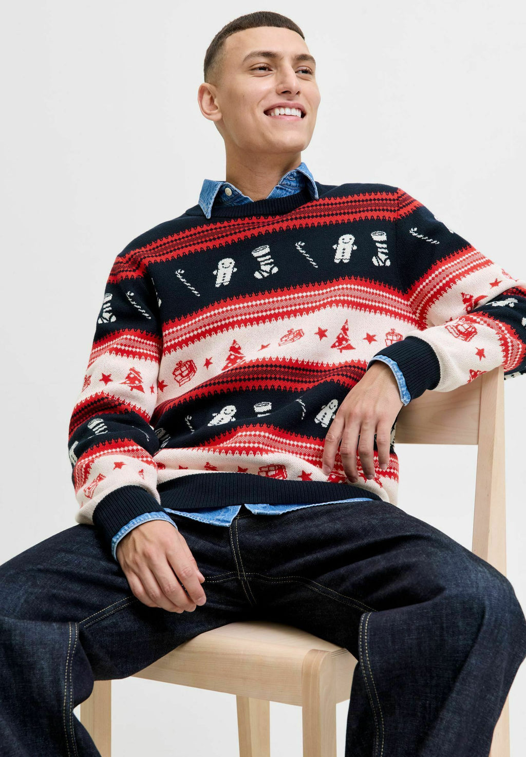 Knitted X-mas Knitted - Jumper - true red