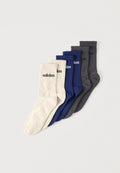 LINEAR CREW CUSHIONED 6 PAIR PACK - Sports socks - alumina-coloured/dark blue/grey