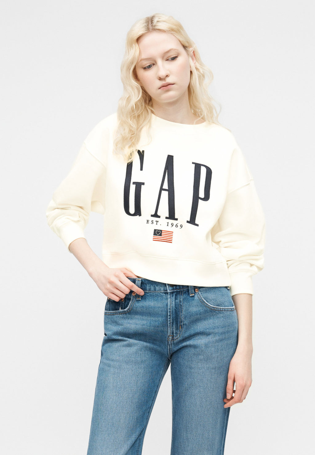 LOGO WEDGE - Sweatshirt - new off-white