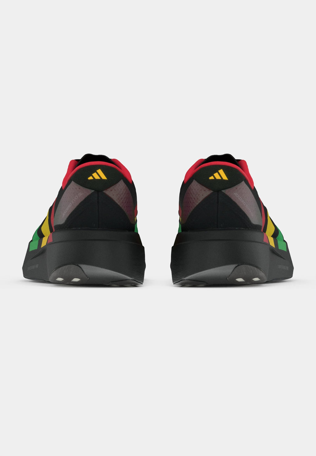 ADIZERO EVO SL - Trainers - core black/vivid green/bold gold-coloured