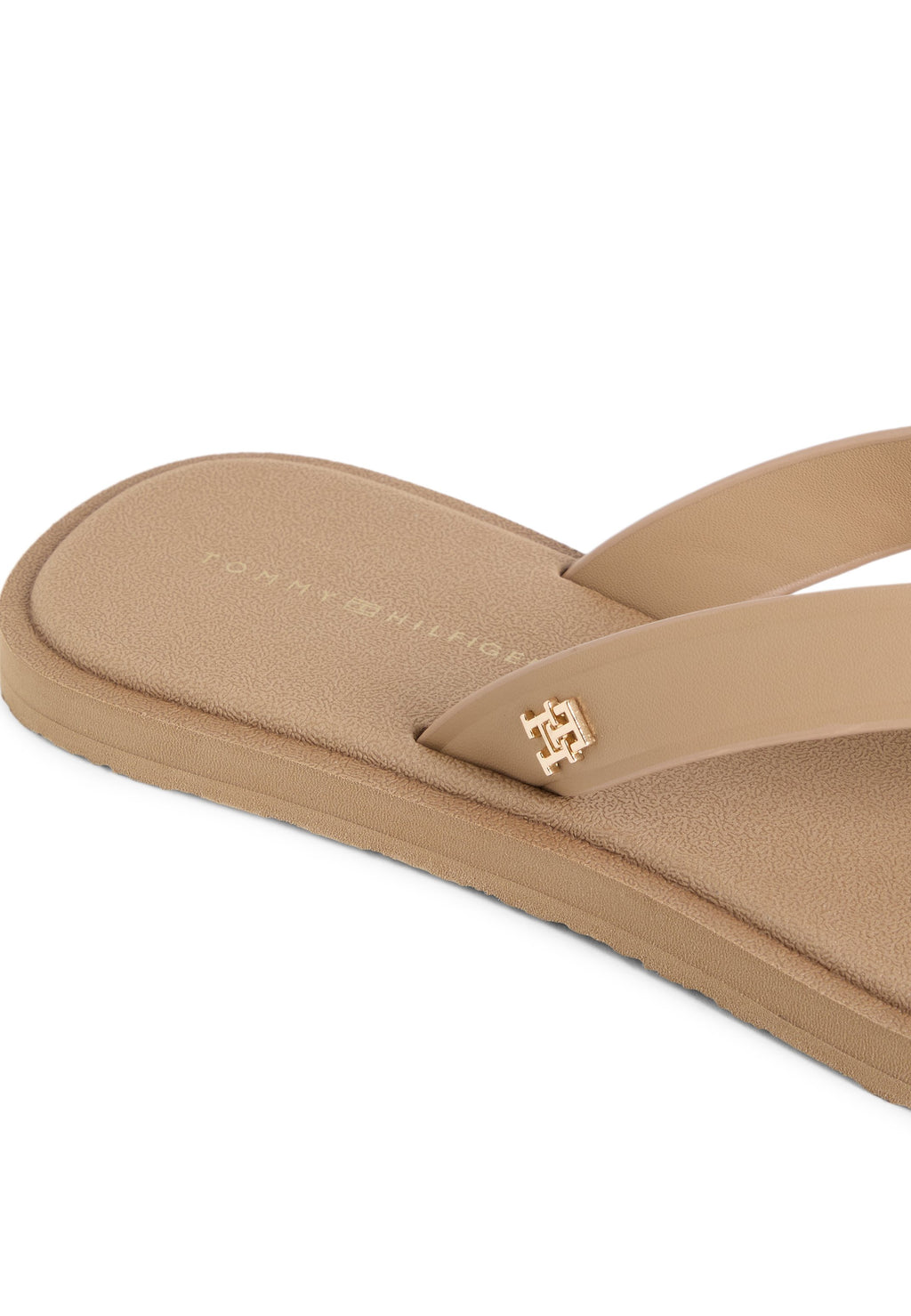 CHIC TH MONOGRAM FLIP-FLOPS - T-bar sandals - safari canvas