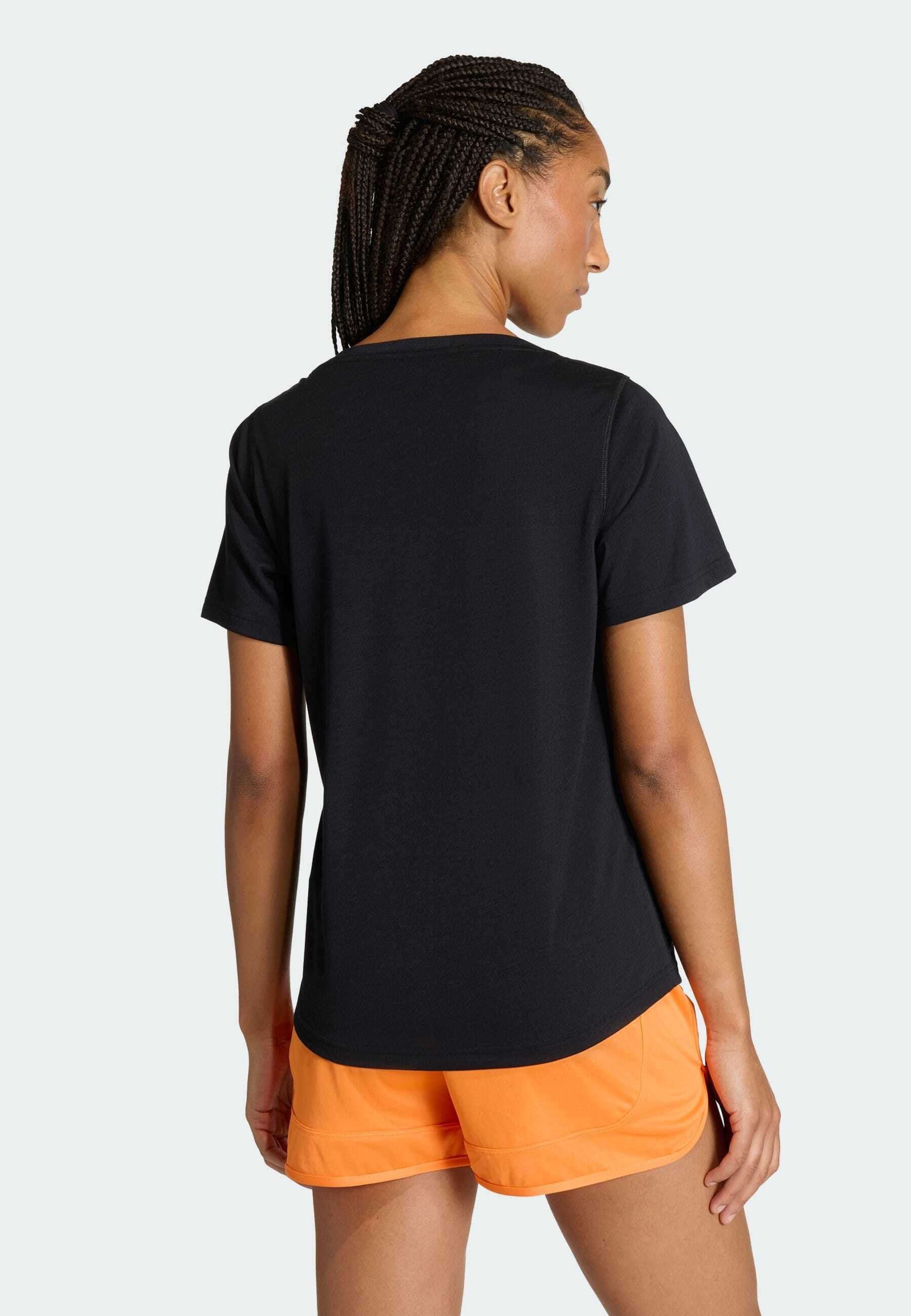 WORKOUT ESSENTIALS SCOOP NECK - Spor Tişörtü - siyah