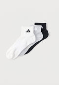 CUSHIONED SPORTSWEAR ANKLE UNISEX 3 PACK - Sneaker socks - medium grey heather/white/black