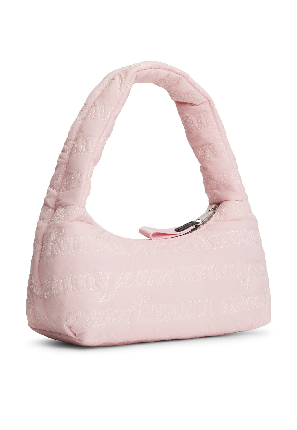 REPEAT LOGO EMBROIDERY SHOULDER BAG - Handbag - pearl dust rose