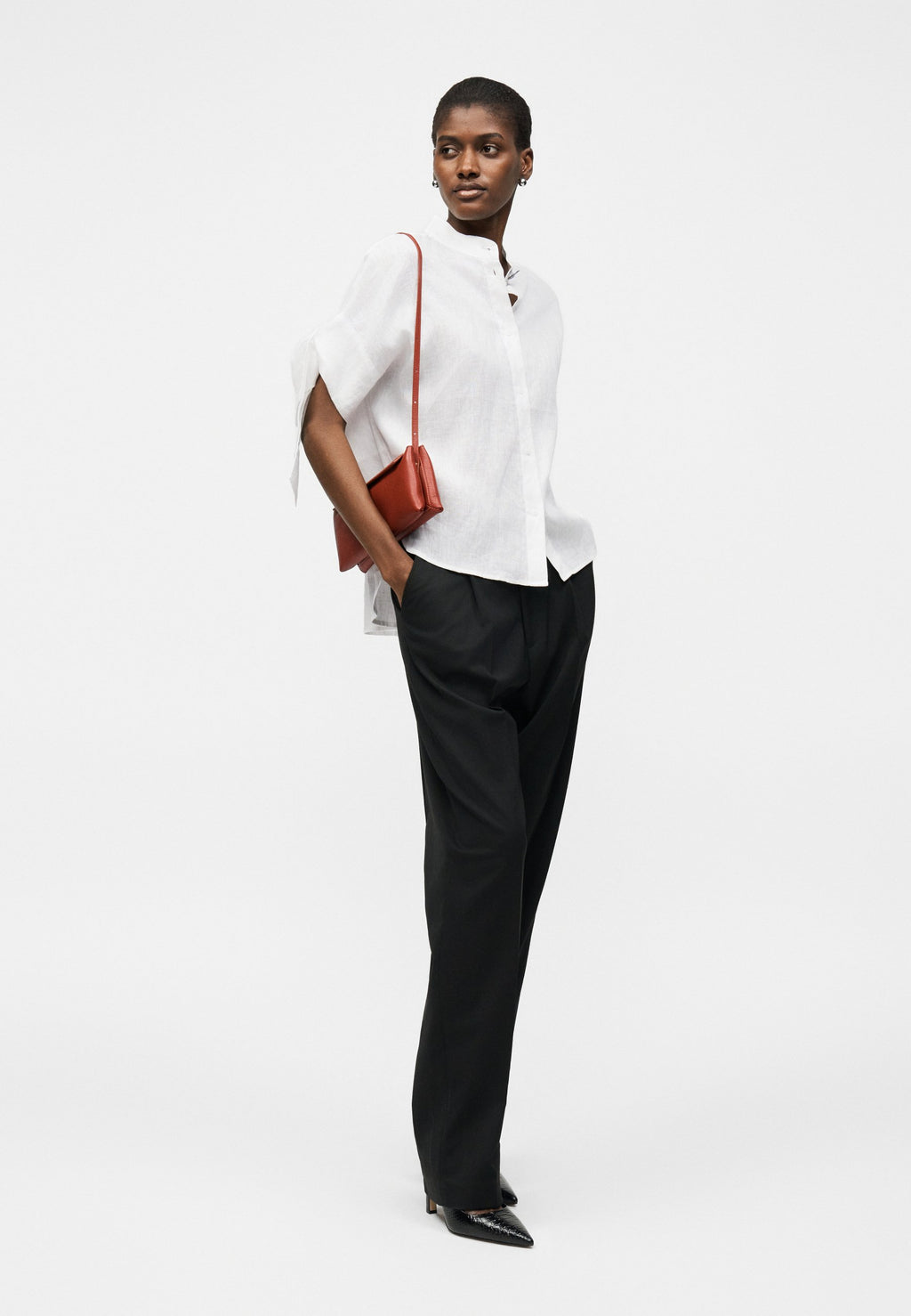 Button-down blouse - optic white