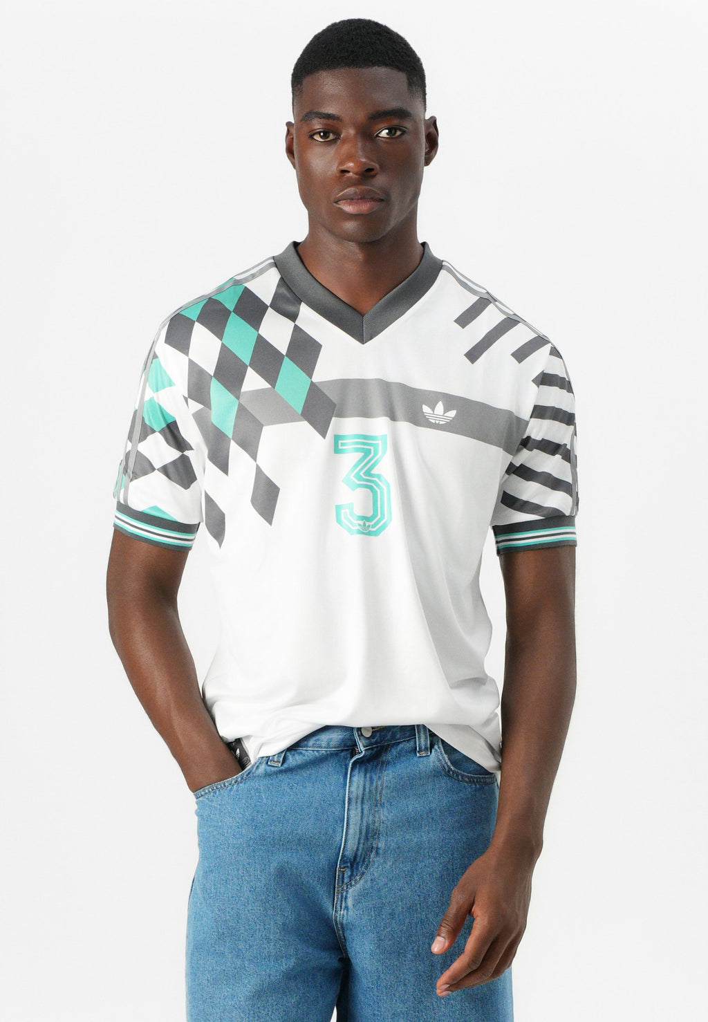 WAVE UNISEX - Print T-shirt - white