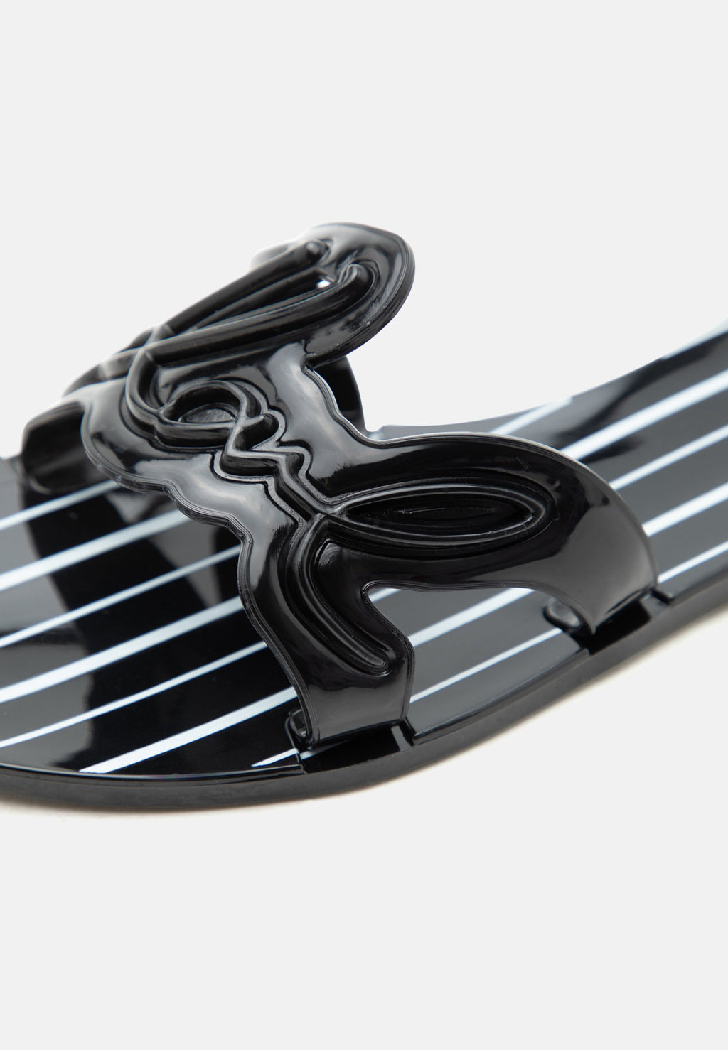 SIGNATURE STRIPES - Mules - black/white