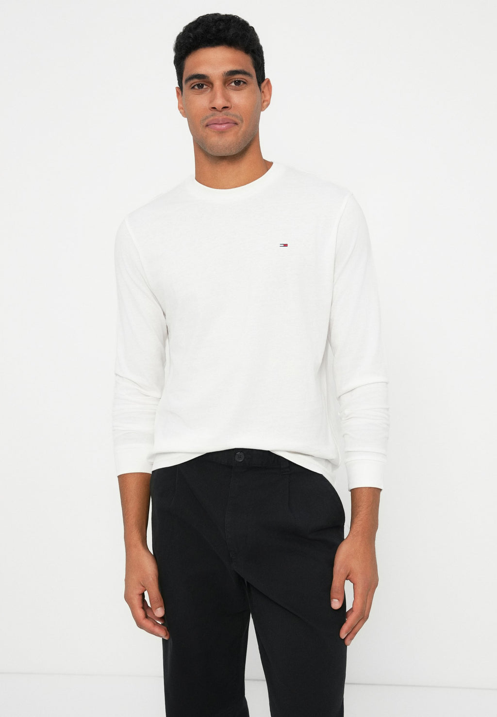 SLIM 2 PACK  - Long sleeved top - ecru/black