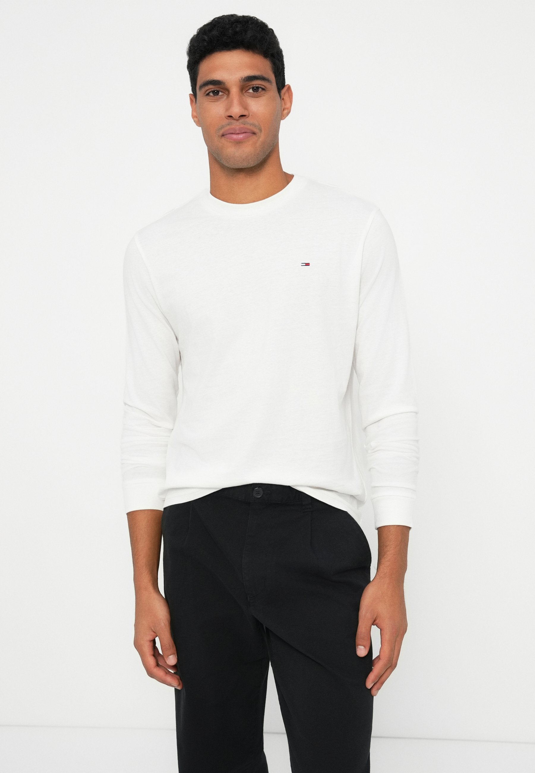 SLIM 2 PACK  - Long sleeved top - ecru/black