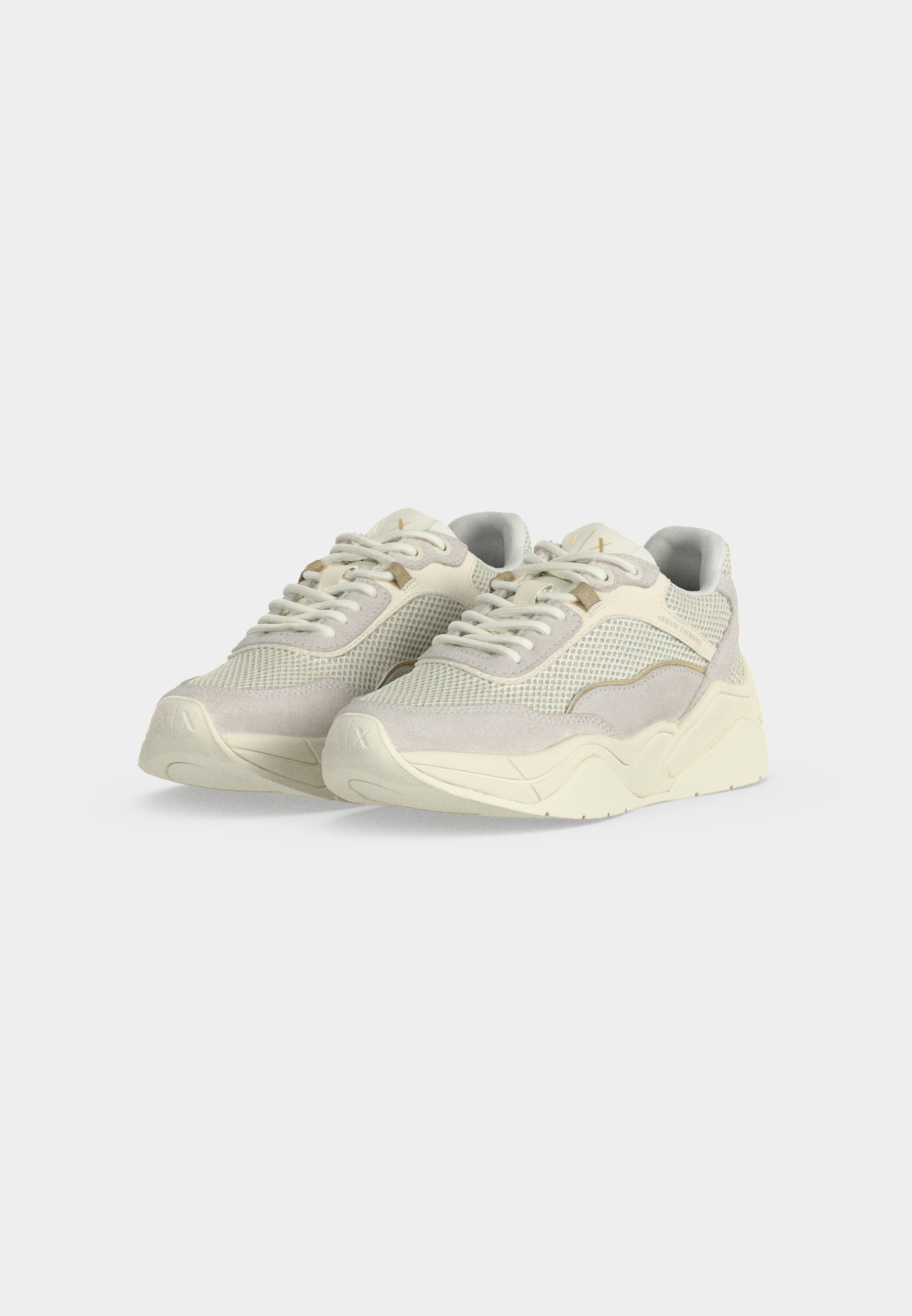 Trainers - white/pale gold-coloured