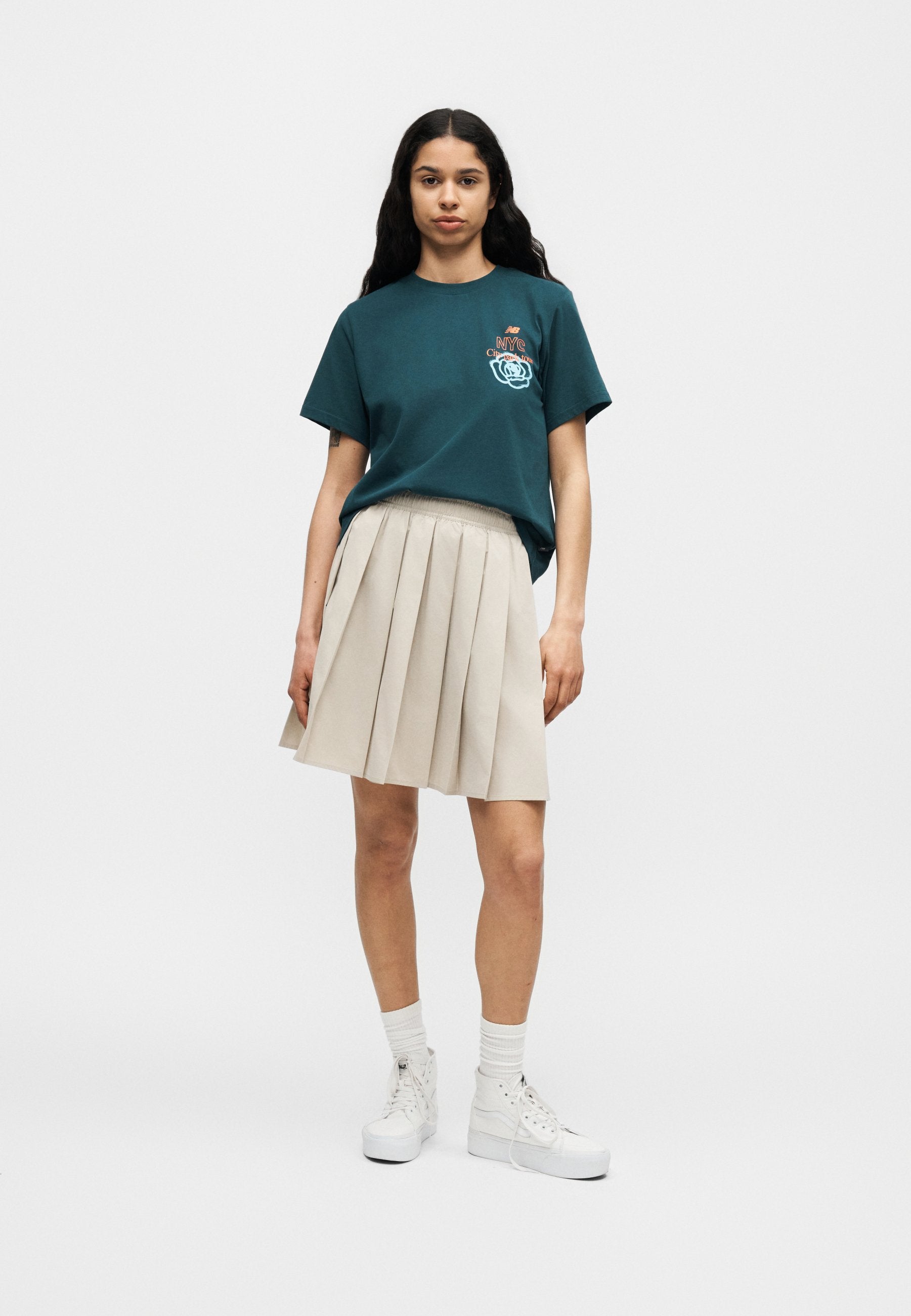 CITY RUN RELAXED - T-shirt imprimé - vert méduse