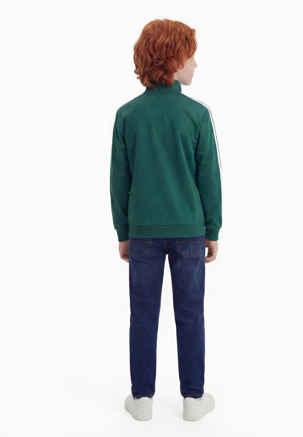 FIREBIRD JUNIOR UNISEX - Sweat-shirt zippé - vert/blanc