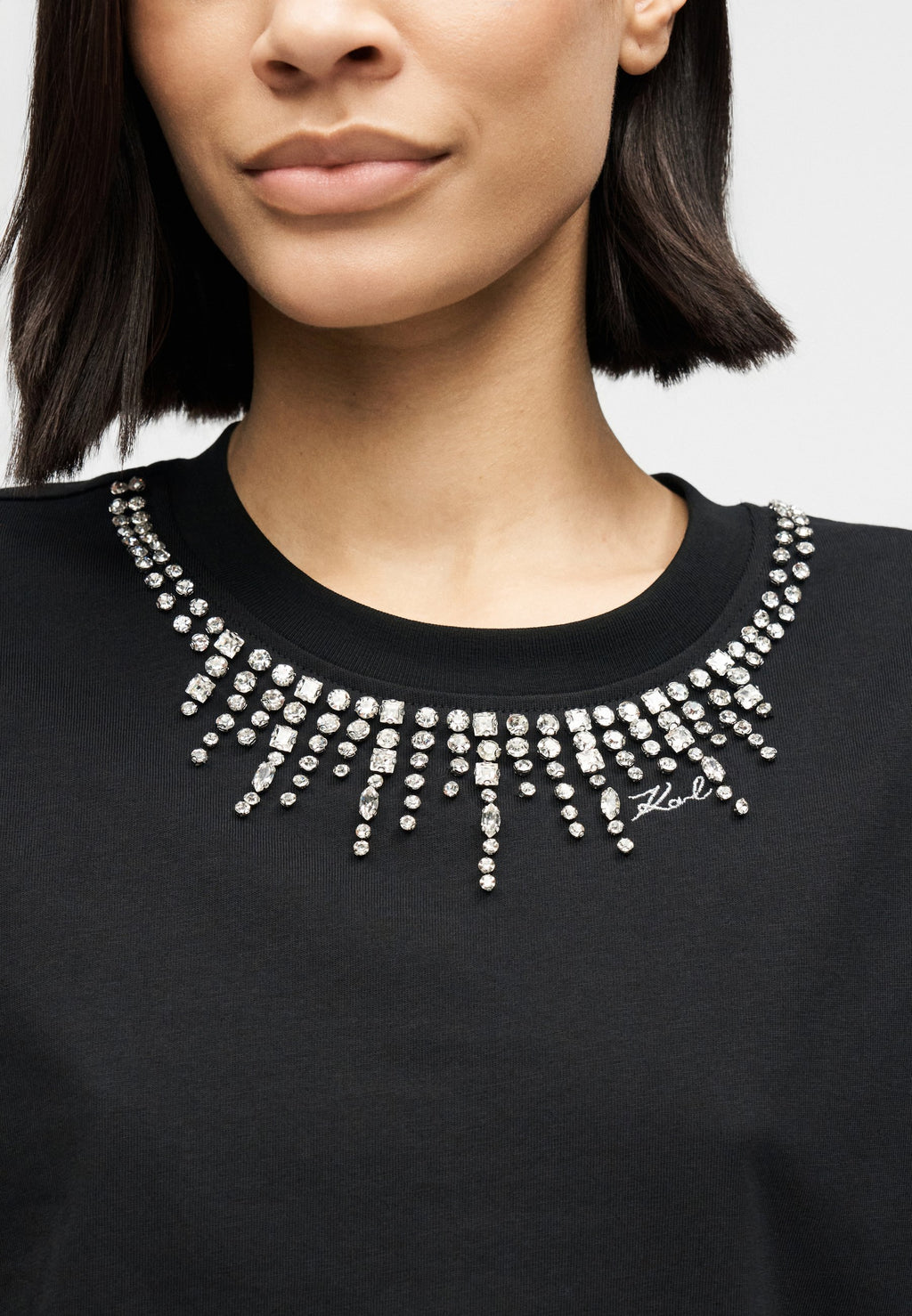 EMBELLISHMENT - Print T-shirt - black