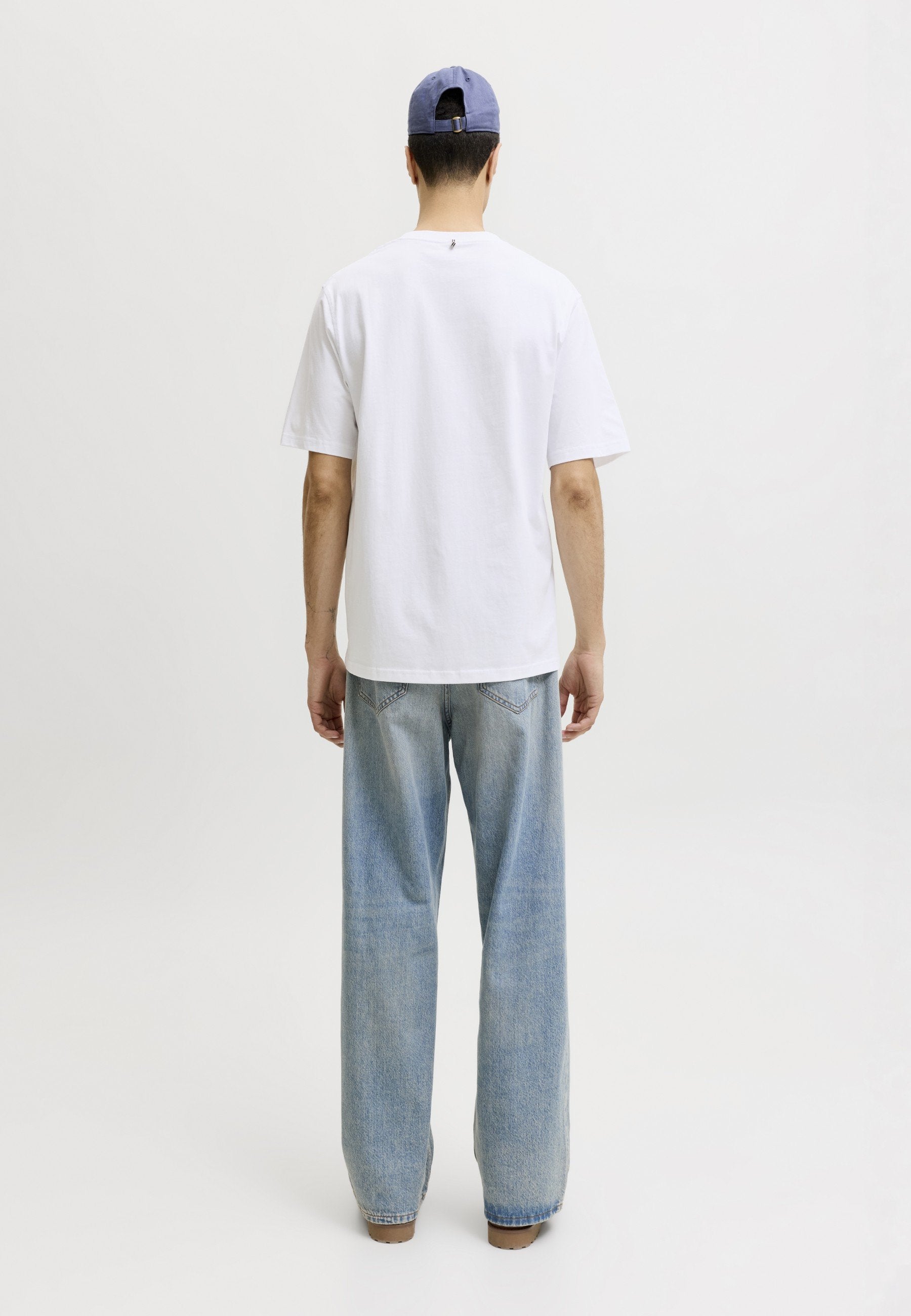 JORCATSKILLS MINIMAL TEE CREW NECK - Basic T-shirt - bright white