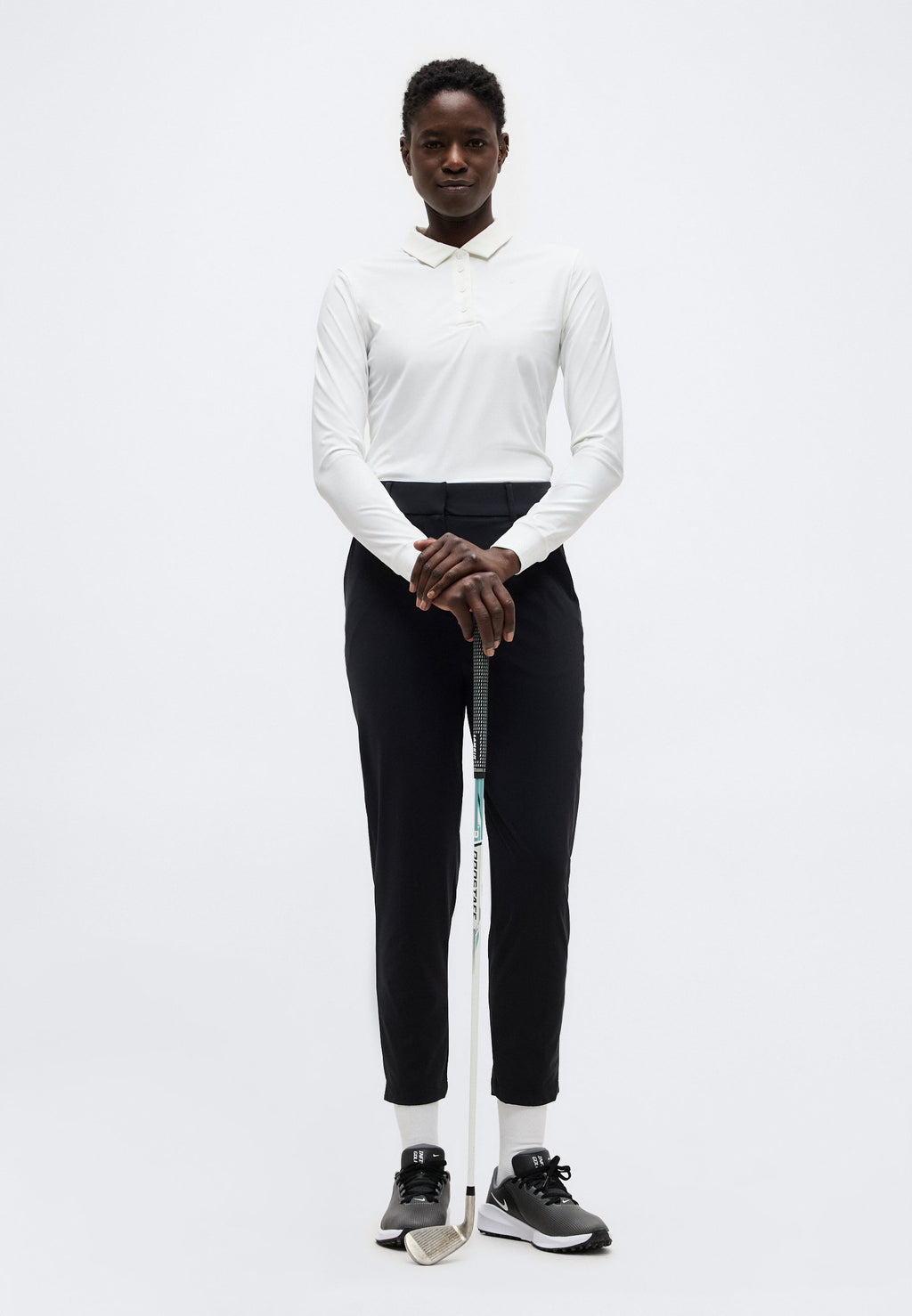 VICTORY LS POLO - Polo shirt - white