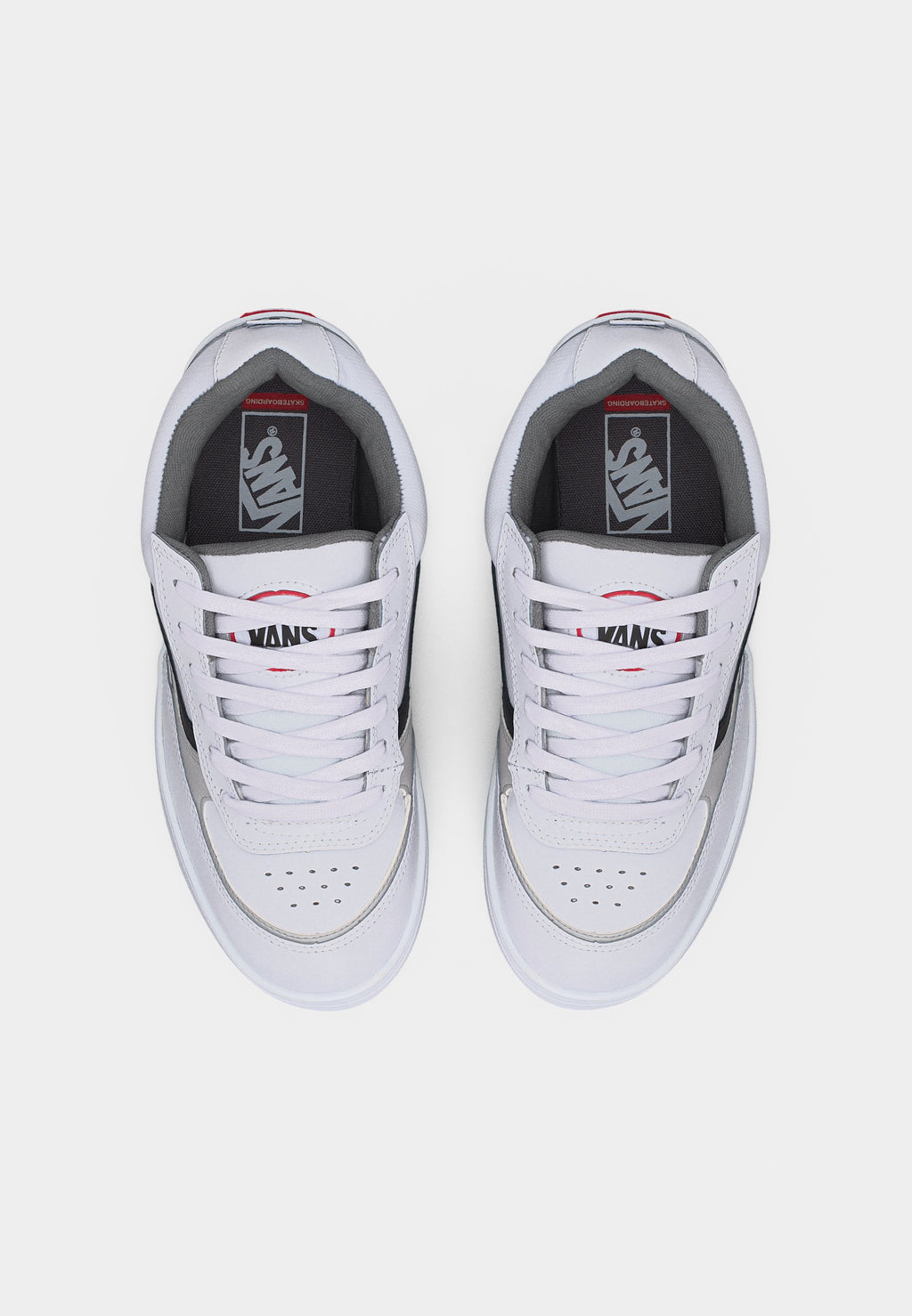 ESTAZZO UNISEX - Skate shoes - white/grey/black