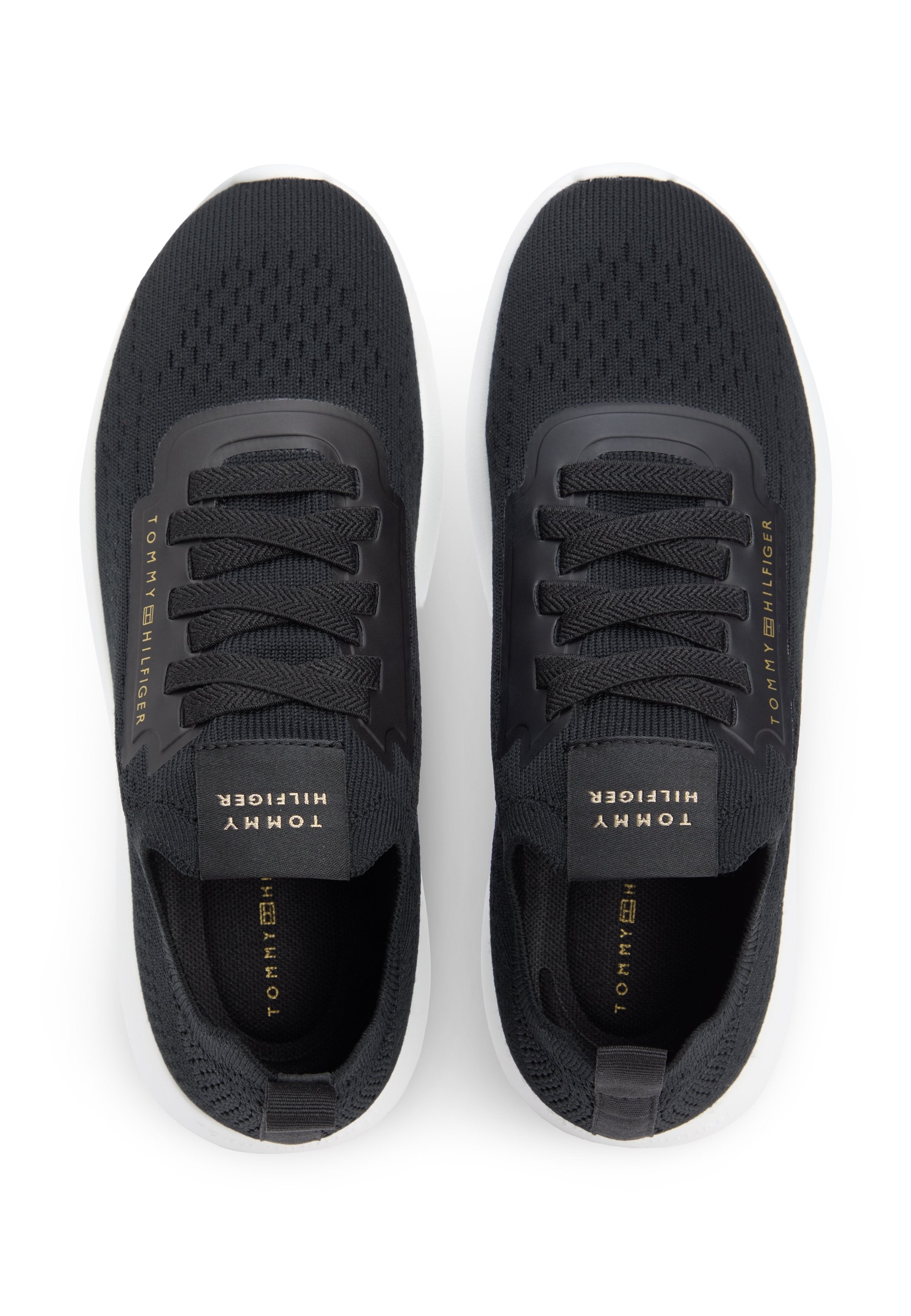 KNIT LIGHTWEIGHT MONO-SOCK SLIP-ON TRAINERS - Trainers - black