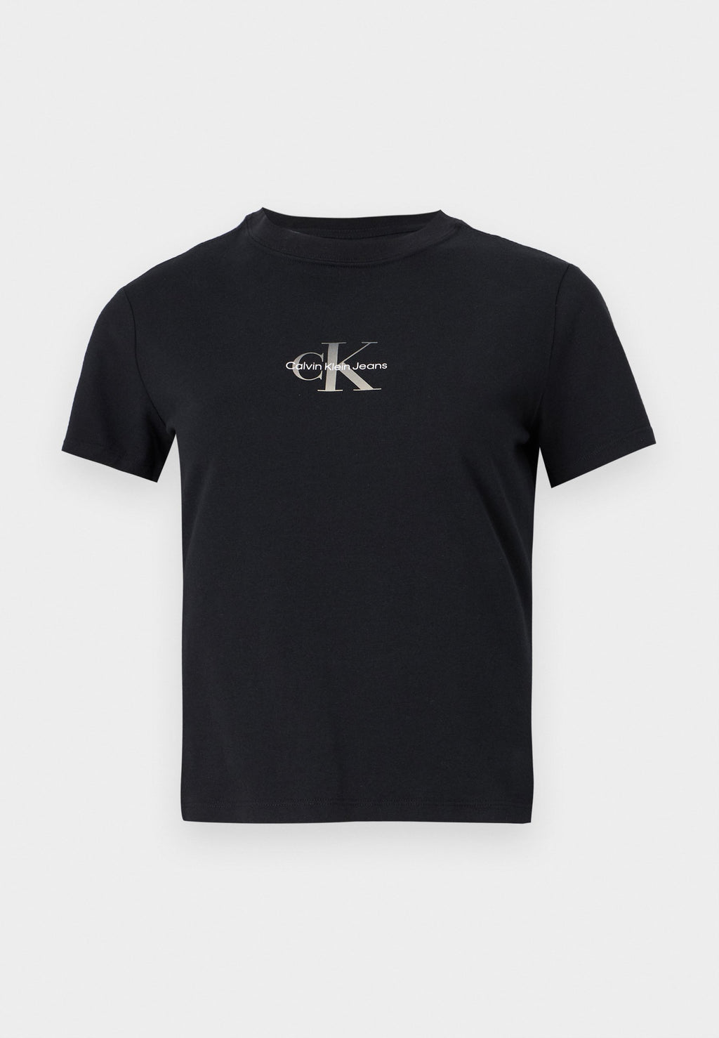 GRADIENT MONOLOGO SLIM TEE - Basic T-shirt - black