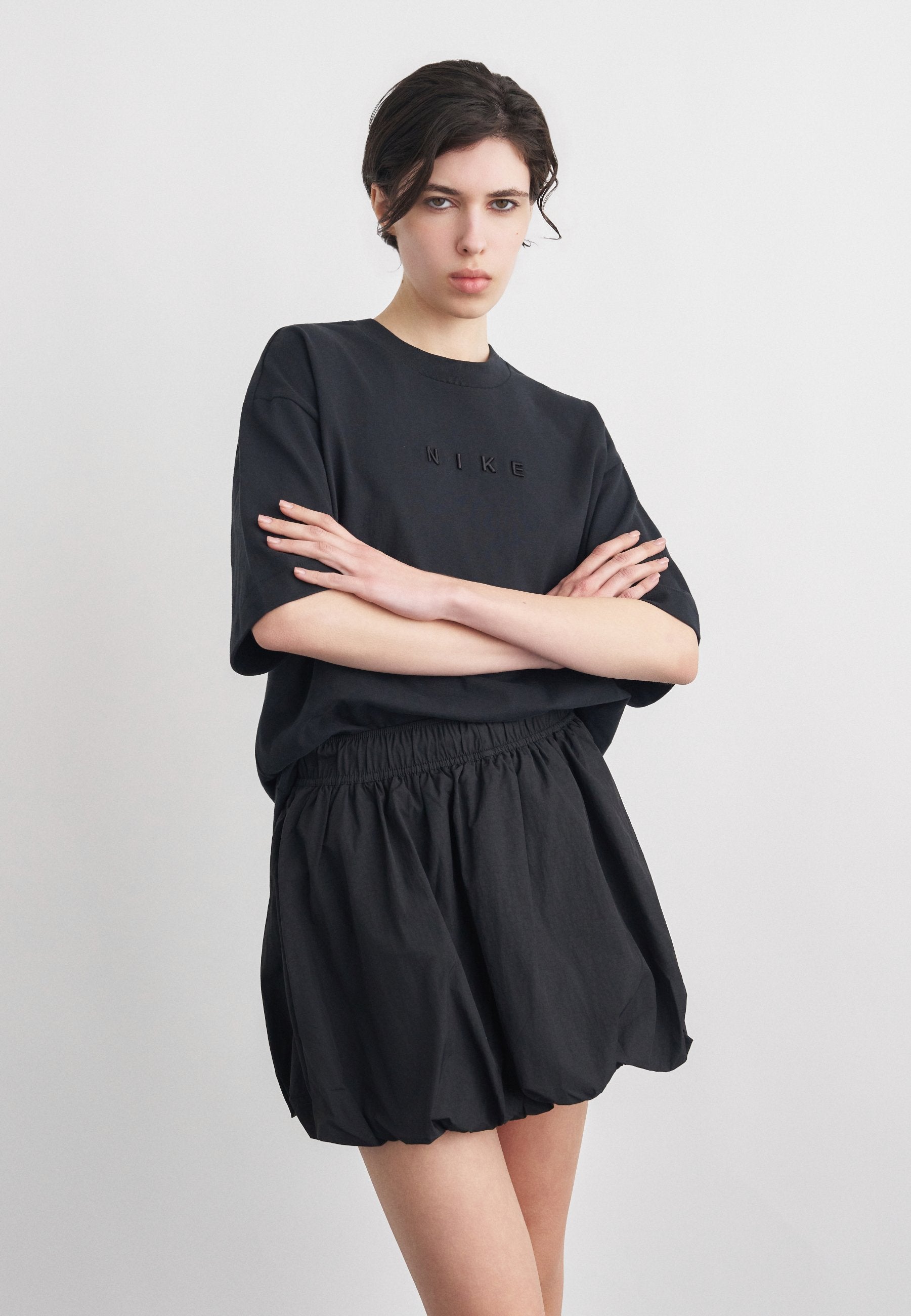 LUXE TEE RELAX - Print T-shirt - black