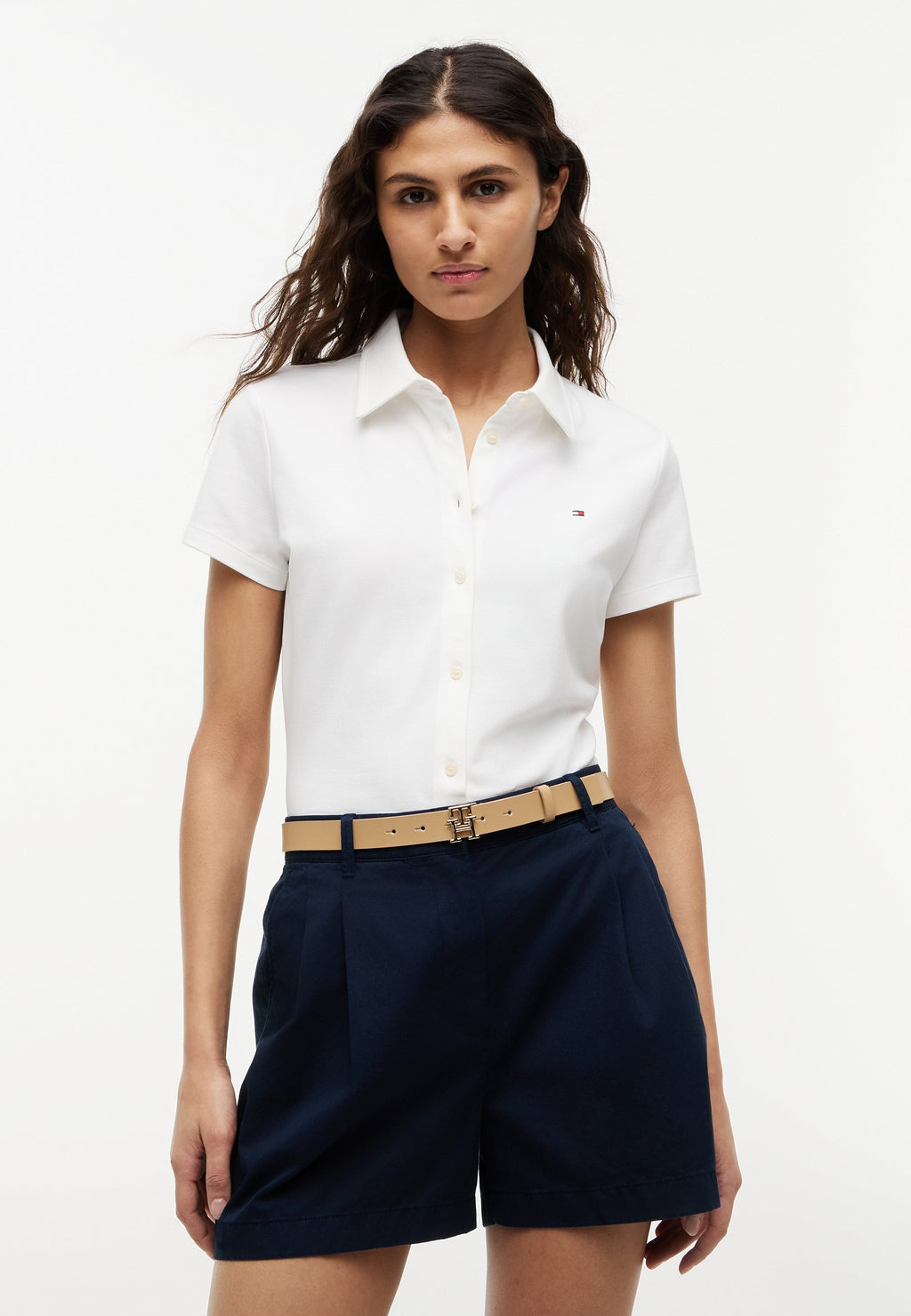 BUTTON DOWN - Button-down blouse - ecru