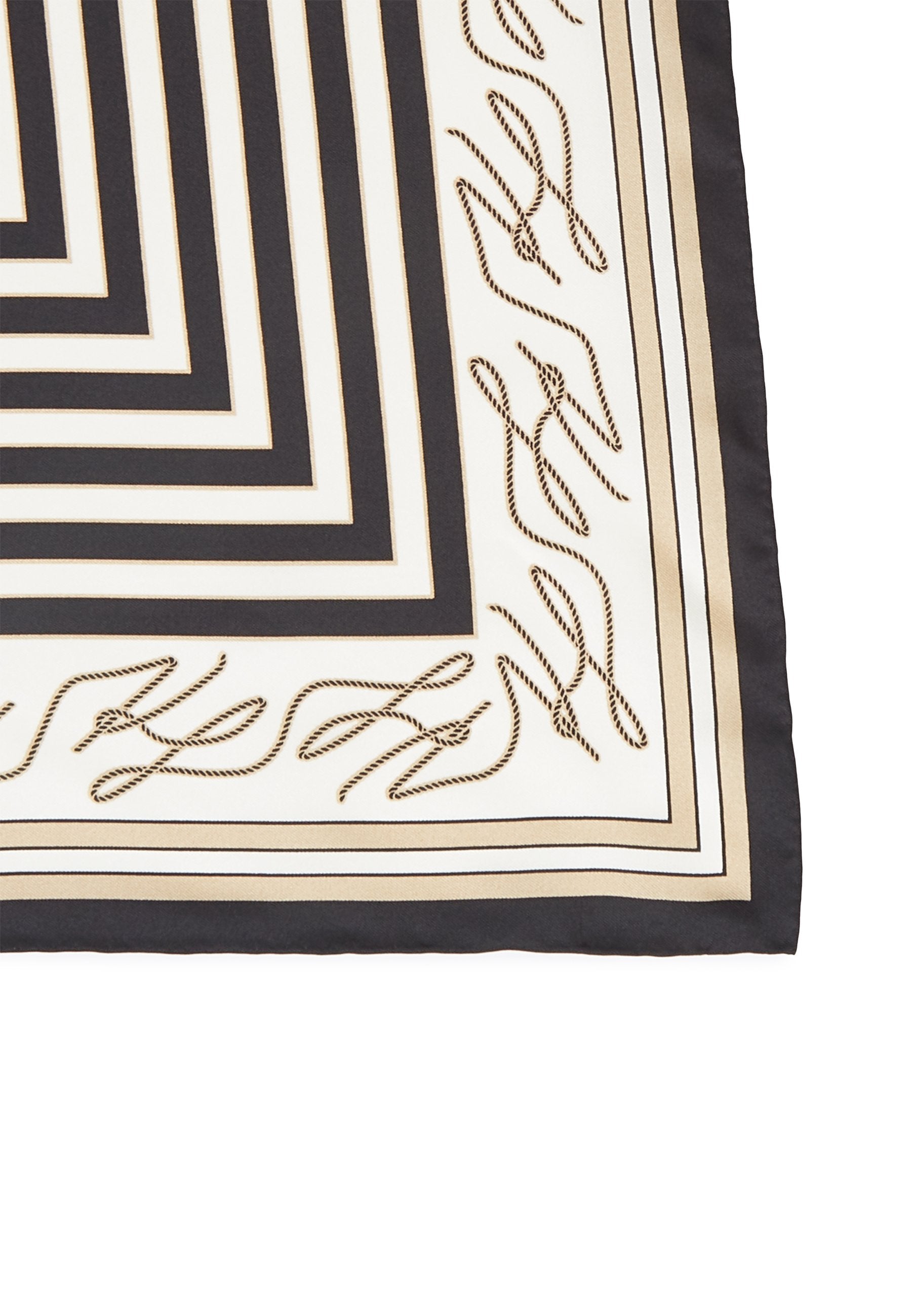 AUTOGRAPH - Foulard - cannoli cream/black