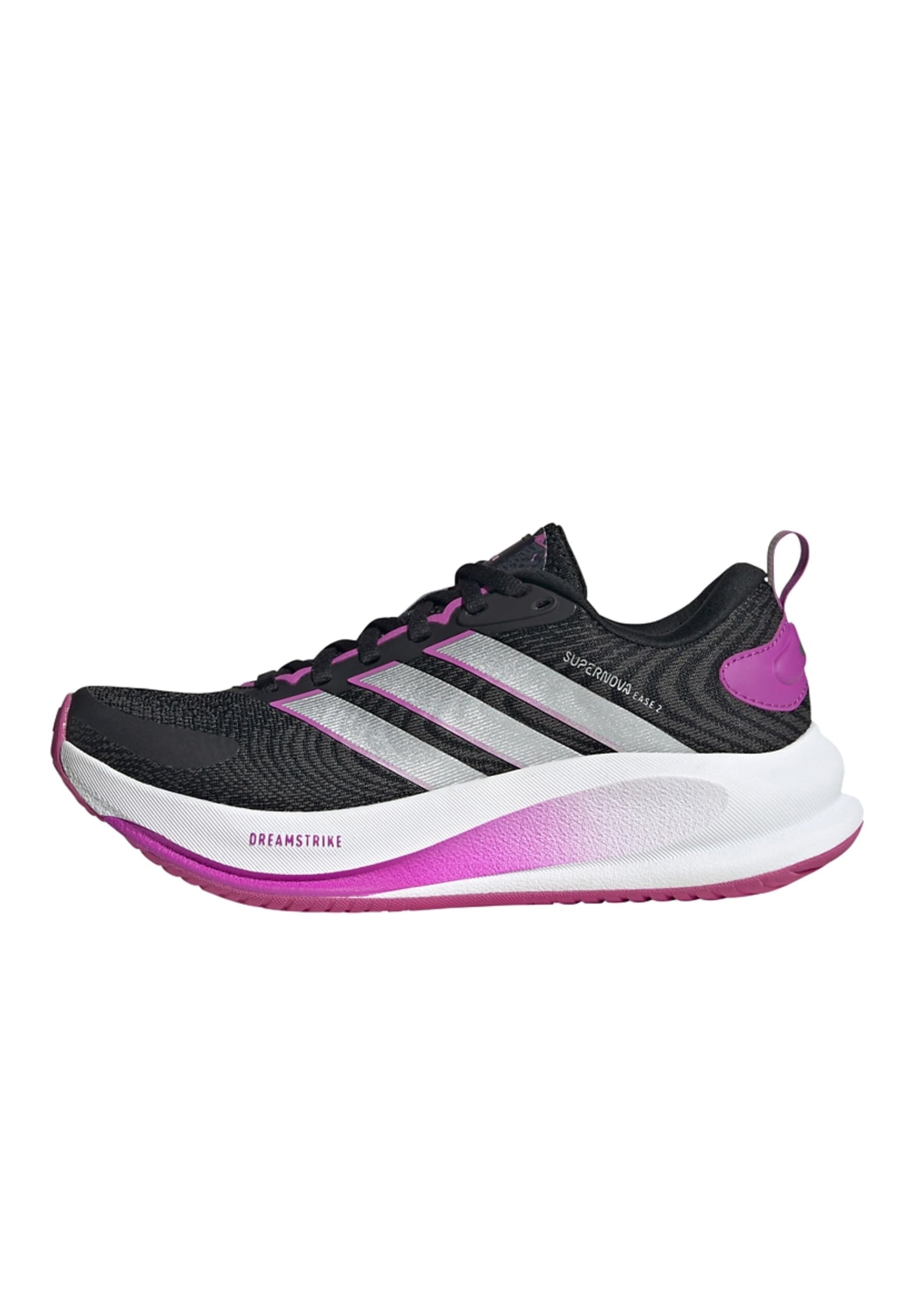 SUPERNOVA EASE 2 J - Road running shoes - core black silver met purple burst