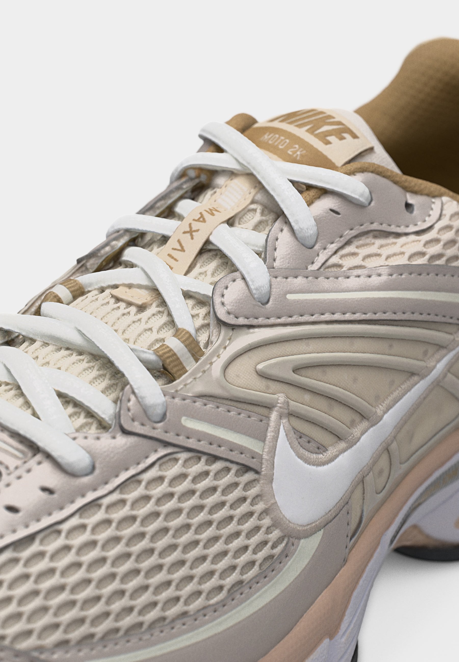 AIR MAX MOTO 2K UNISEX - Spor Ayakkabı - açık orewood kahverengi/zirve beyazı/hayalet/kum sürüklenmesi/paraşüt beji